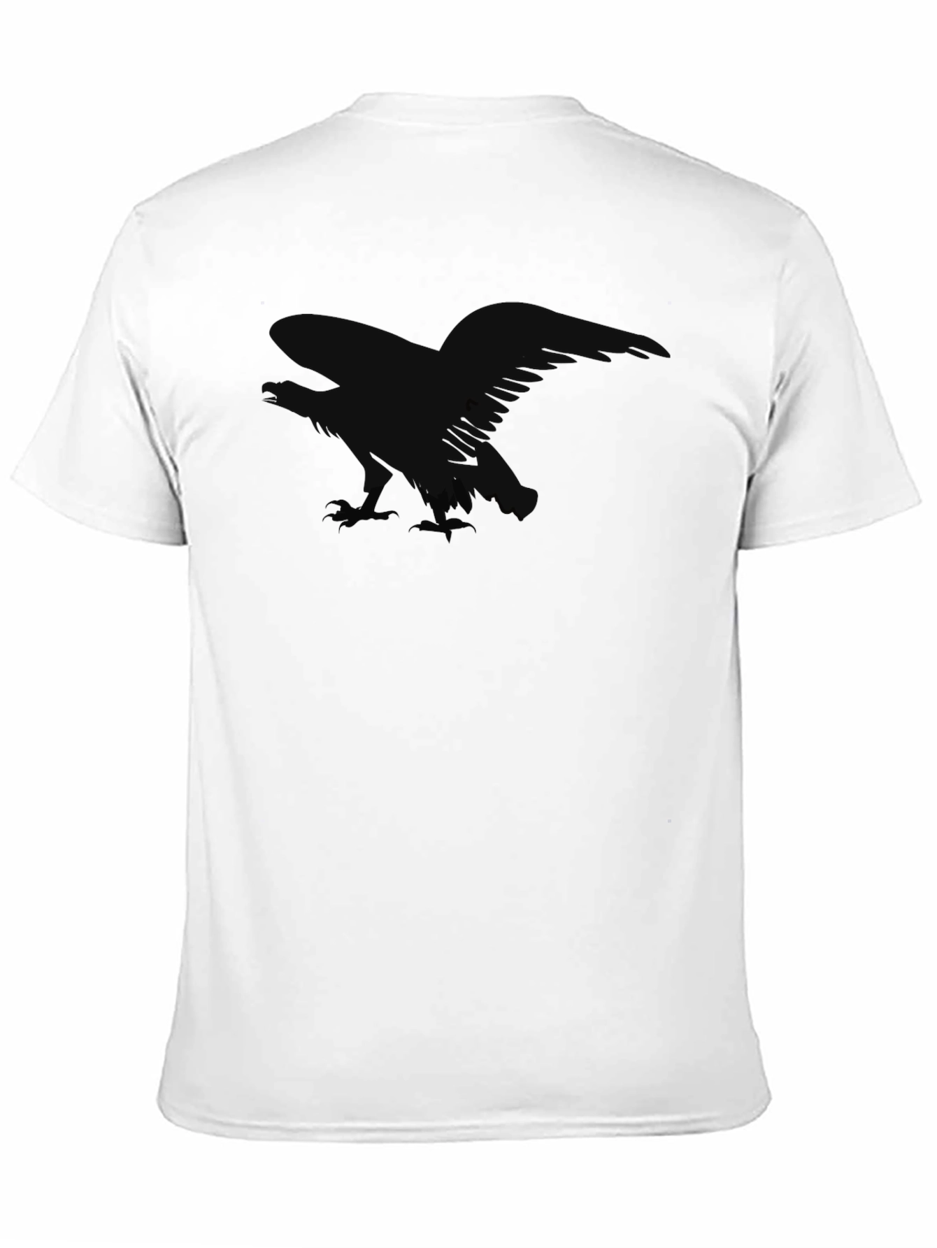 Mens Black Raven Graphic T-Shirt