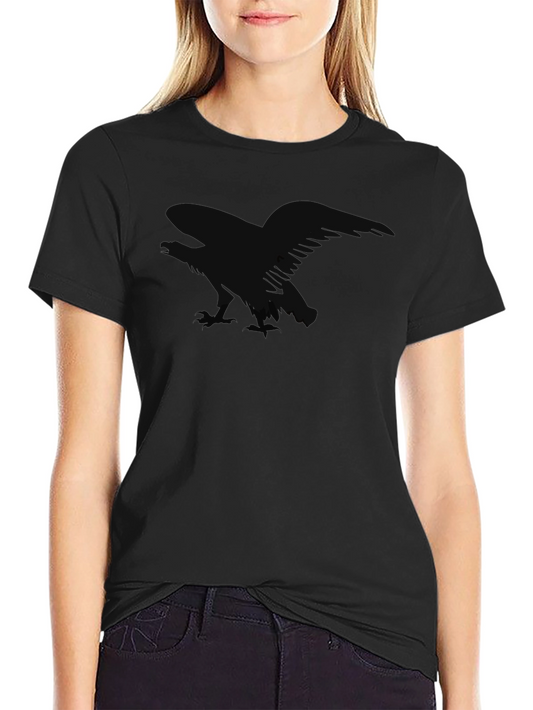 Mens Black Raven Graphic T-Shirt