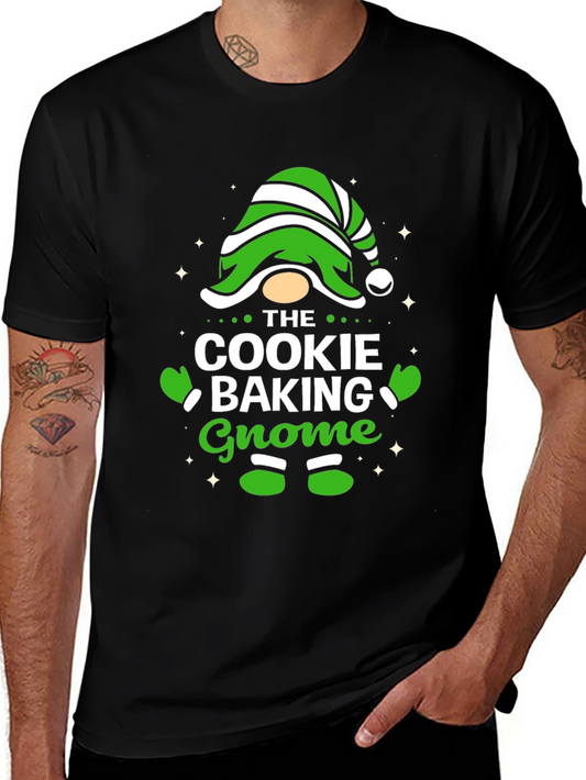 Cookie Baking Gnome T-Shirt - Holiday Fun
