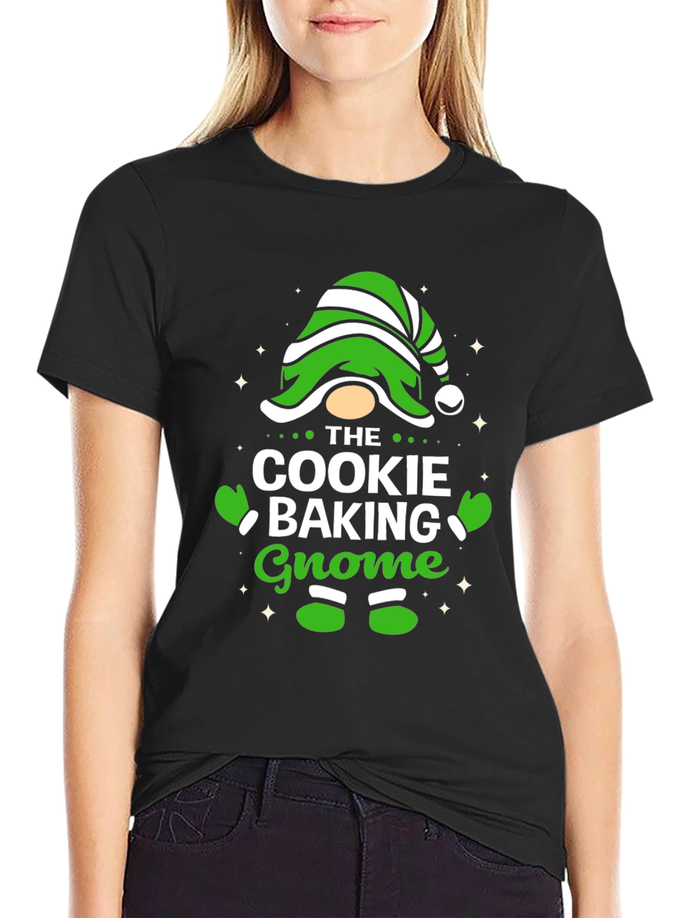 Cookie Baking Gnome T-Shirt - Holiday Fun