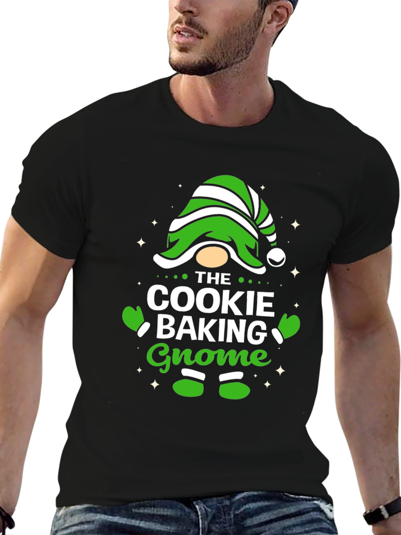 Cookie Baking Gnome T-Shirt - Holiday Fun