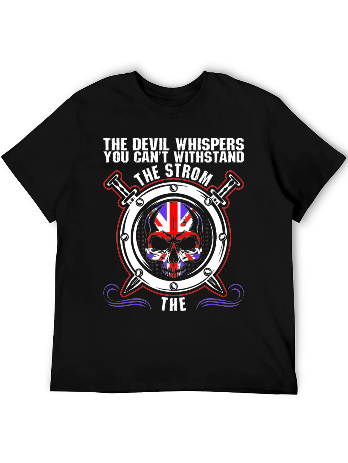 The Devil Whispers Skull Graphic Tee