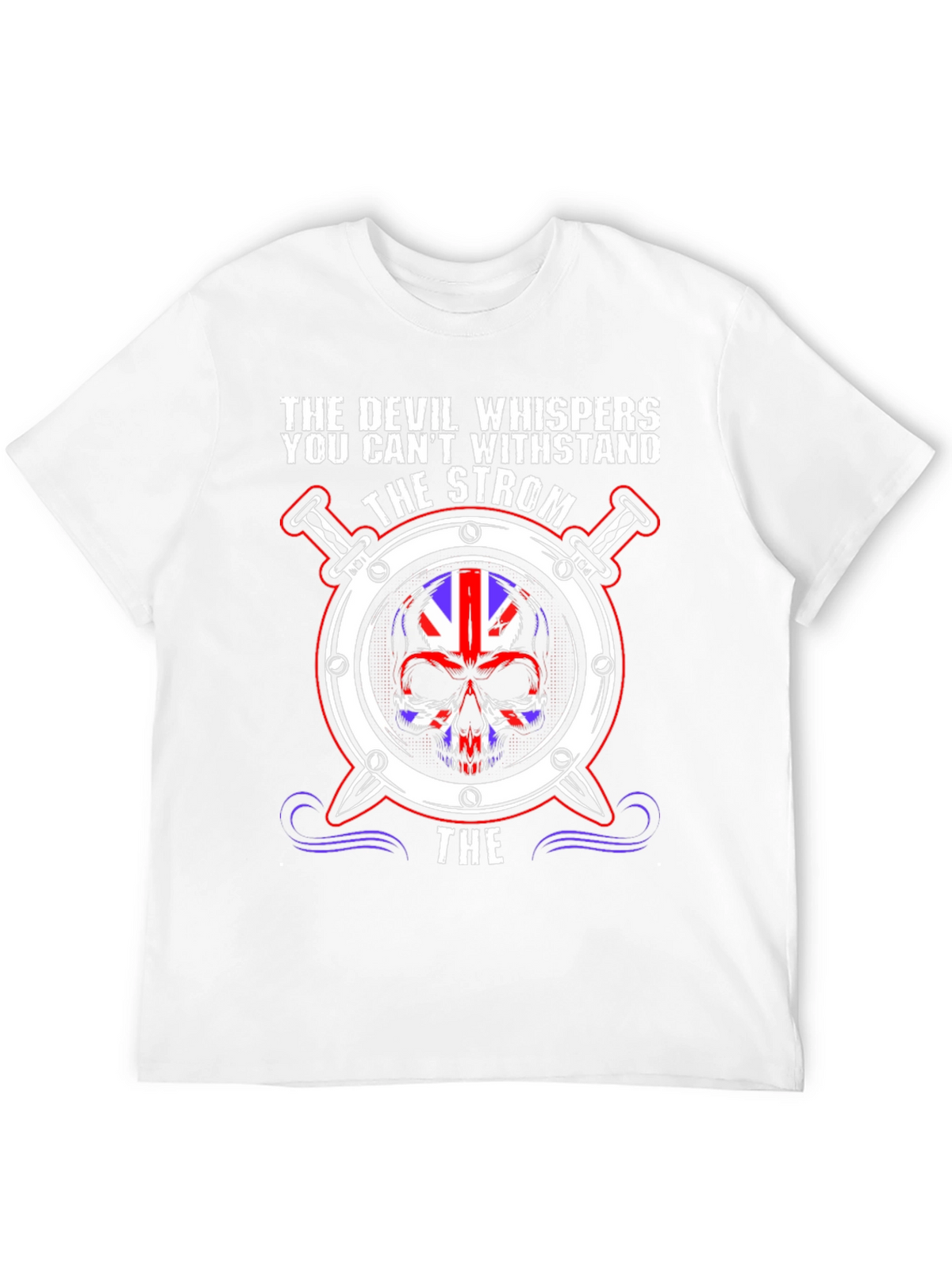 The Devil Whispers Skull Graphic Tee