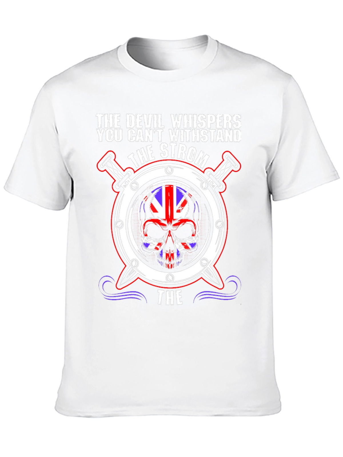 The Devil Whispers Skull Graphic Tee