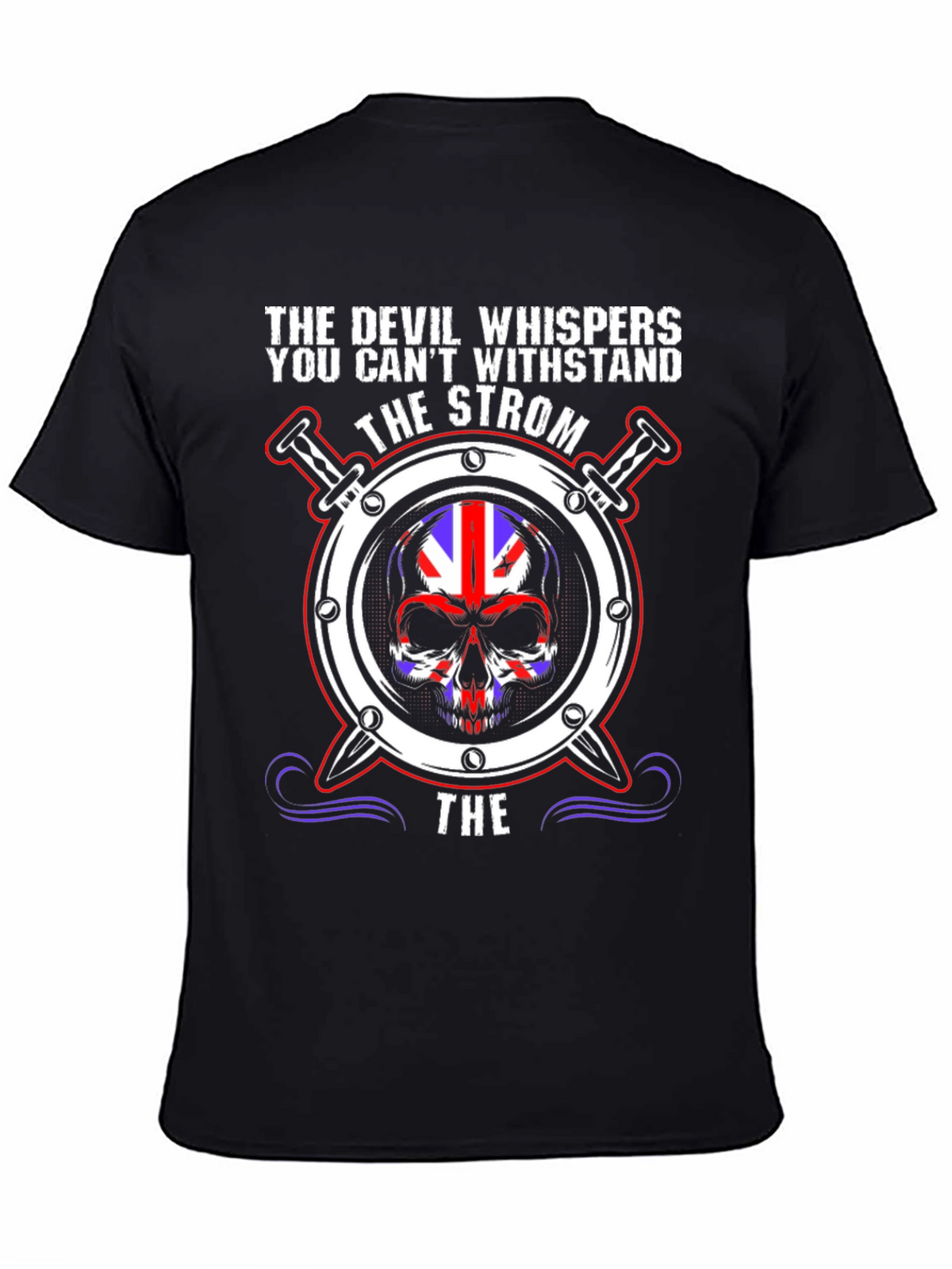 The Devil Whispers Skull Graphic Tee