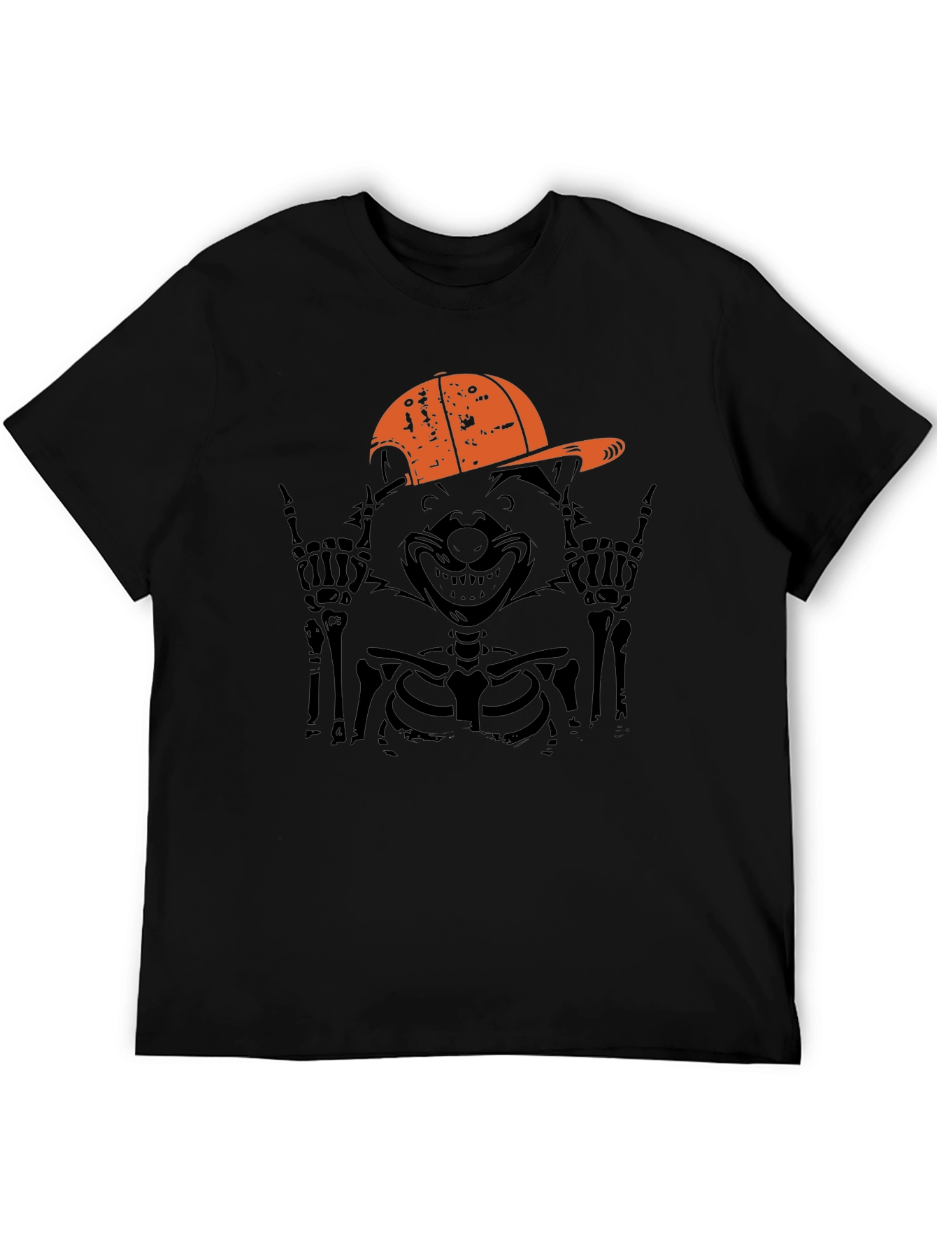 Cool Skeleton Raccoon Graphic Tee