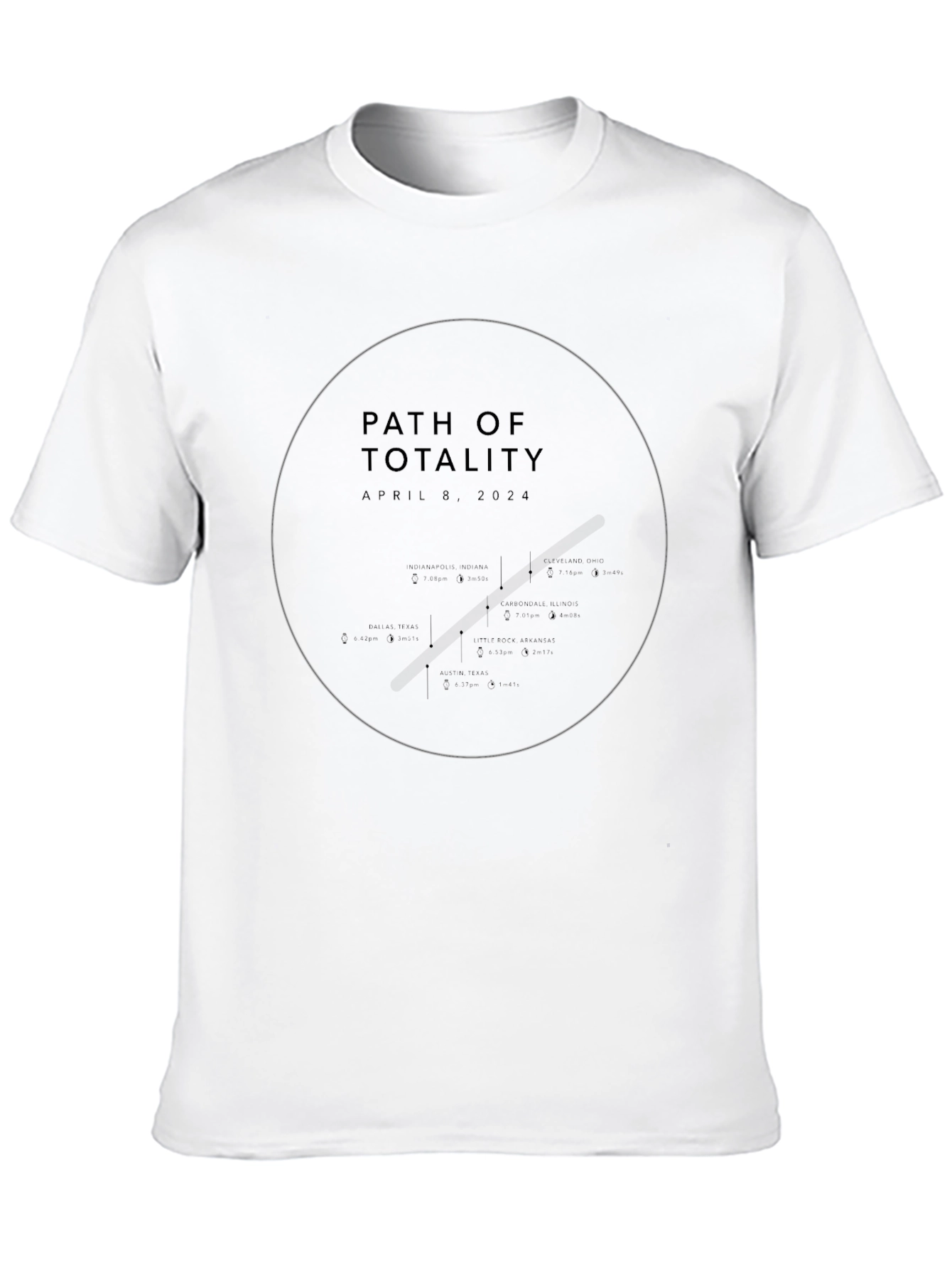 Path of Totality April 8 2024 T-Shirt