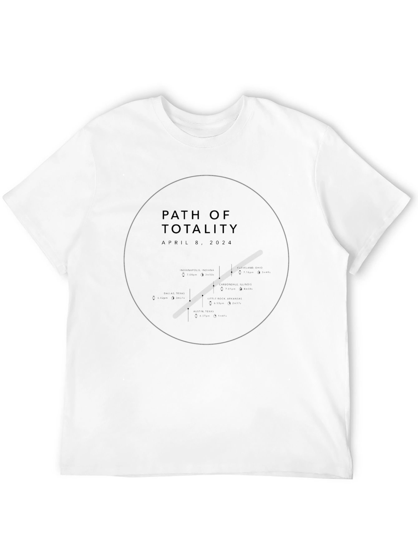Path of Totality April 8 2024 T-Shirt