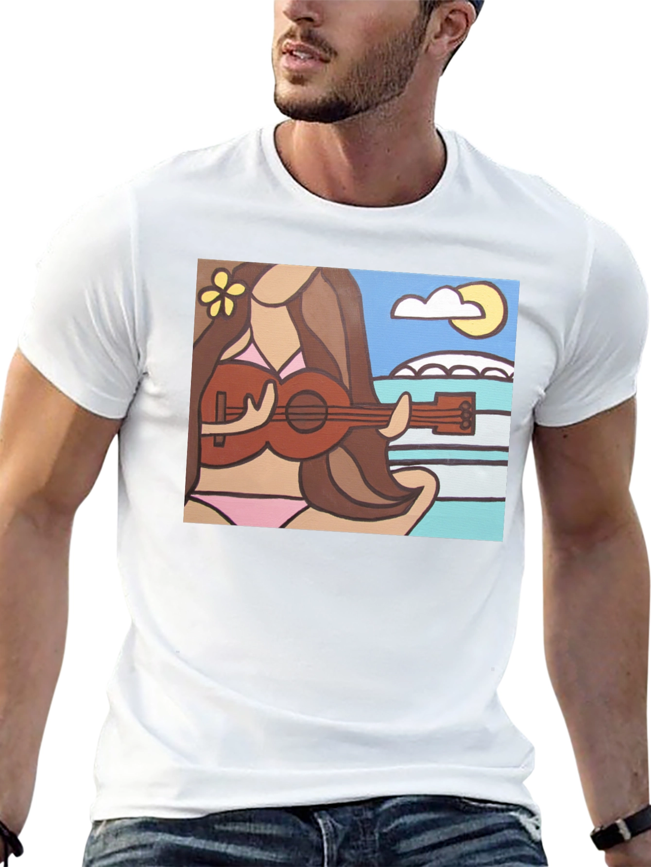 Ukulele Girl Graphic Tee