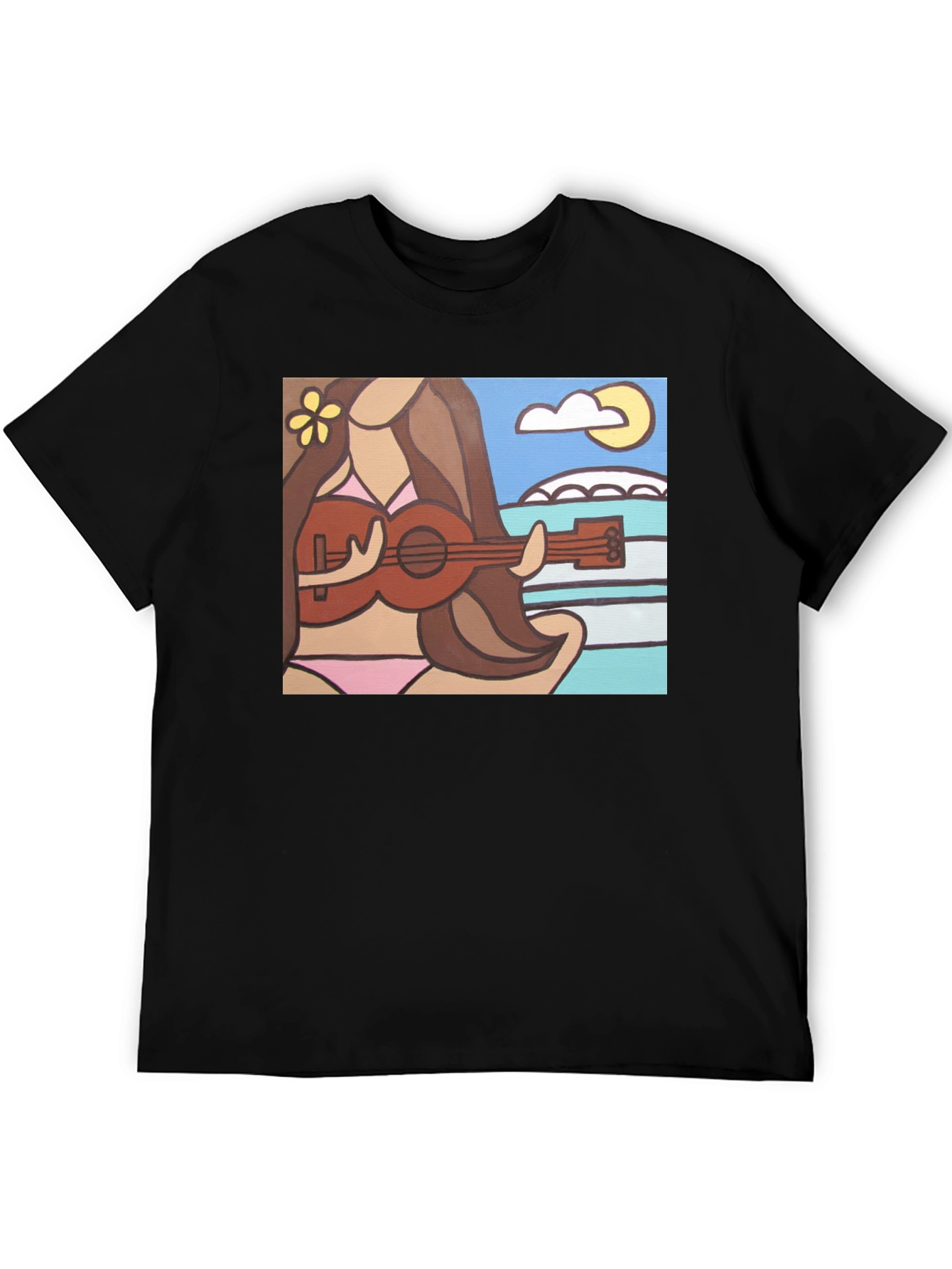 Ukulele Girl Graphic Tee