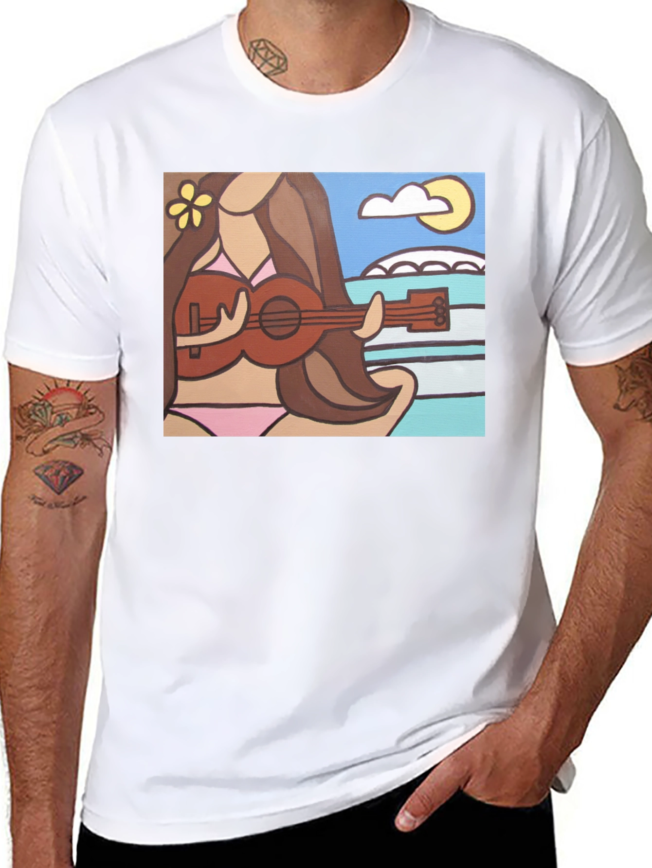 Ukulele Girl Graphic Tee