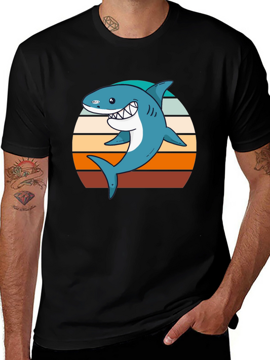 Retro Shark T-Shirt - Vintage Style Graphic Tee
