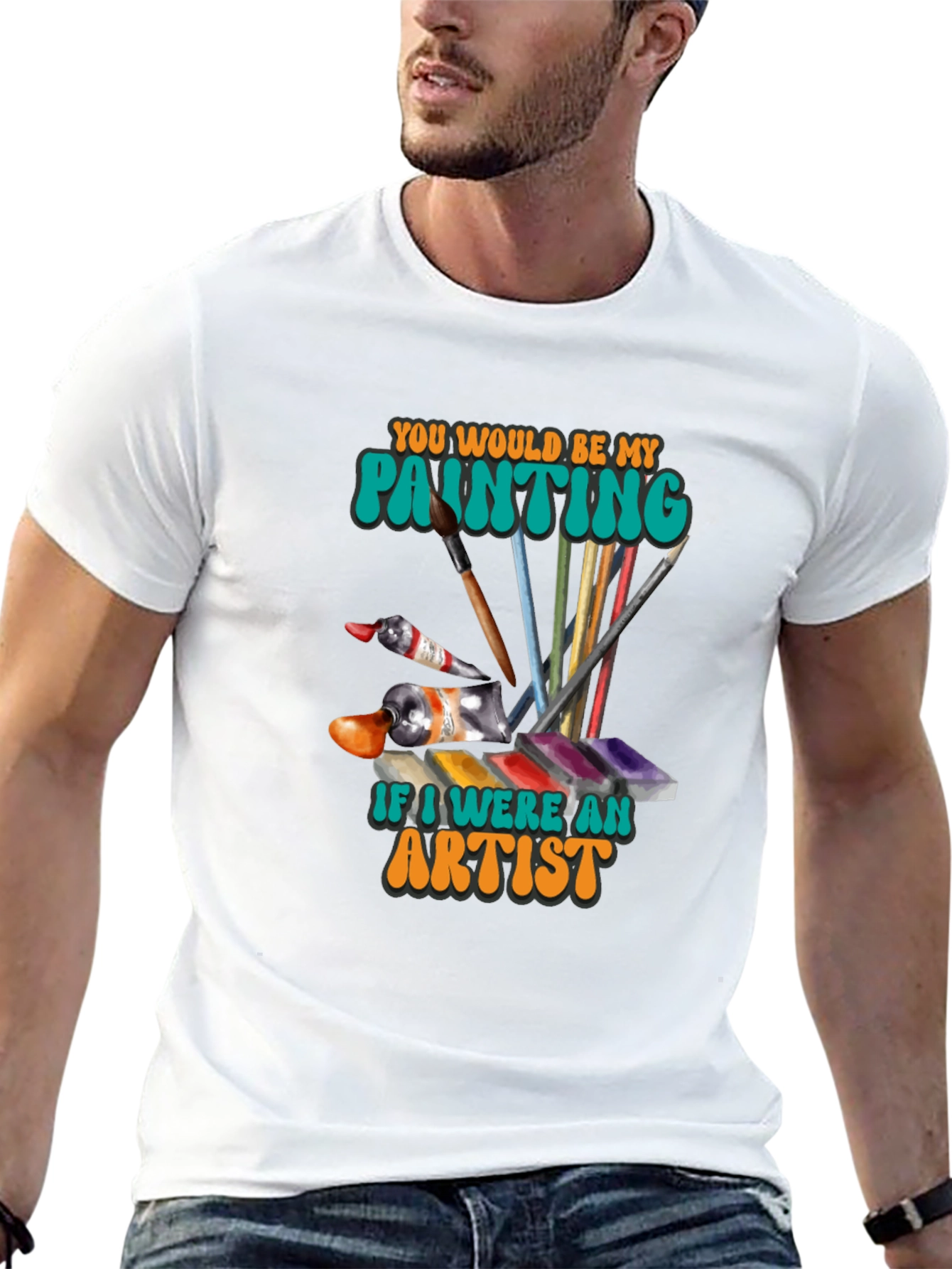 Artist Painting T-Shirt - Unique Design