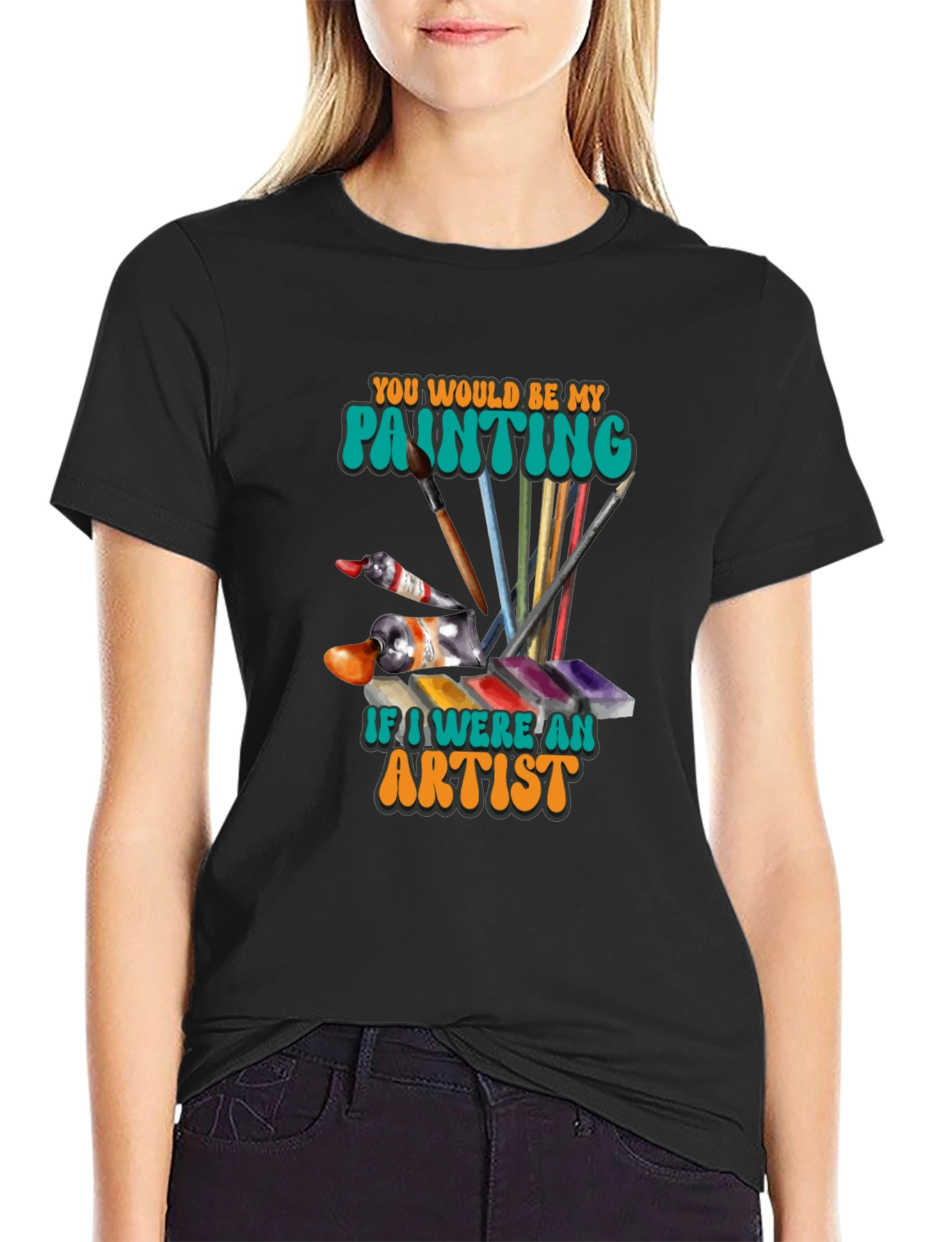 Artist Painting T-Shirt - Unique Design