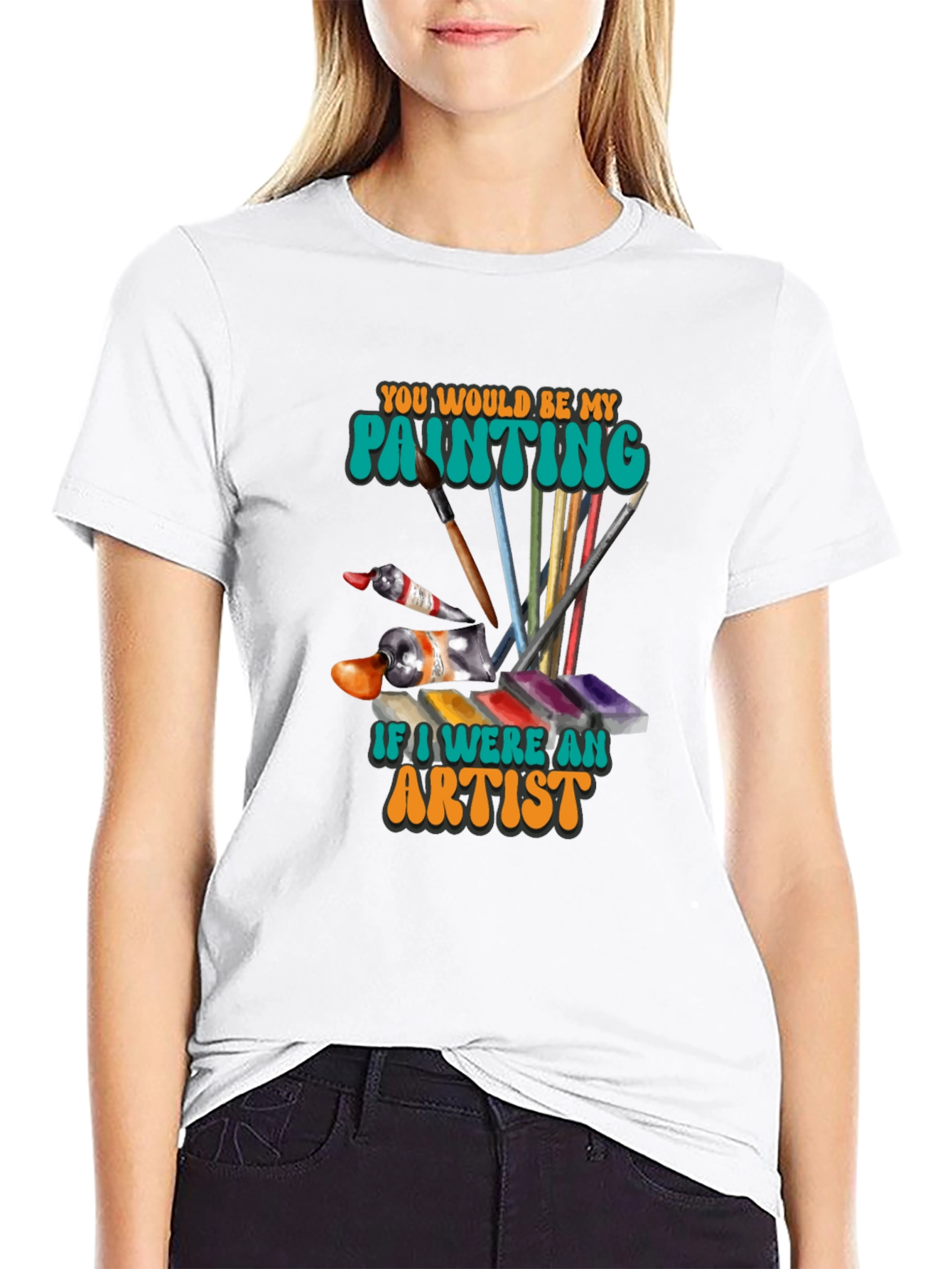 Artist Painting T-Shirt - Unique Design