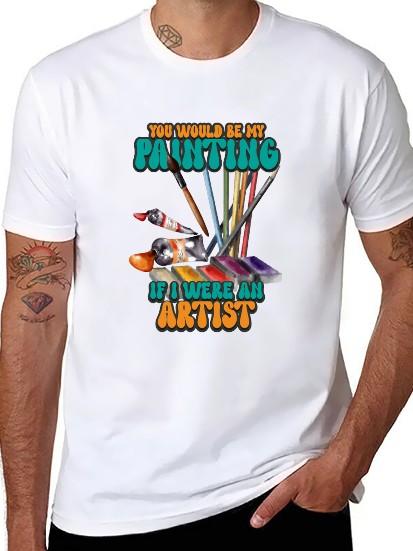 Artist Painting T-Shirt - Unique Design