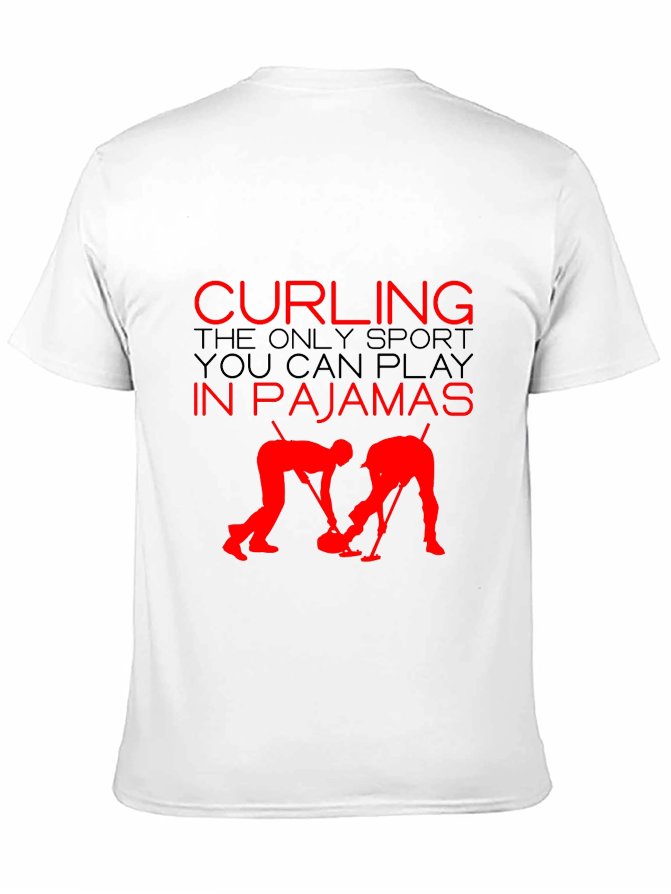 Curling Pajamas T-Shirt - Funny Sport Tee