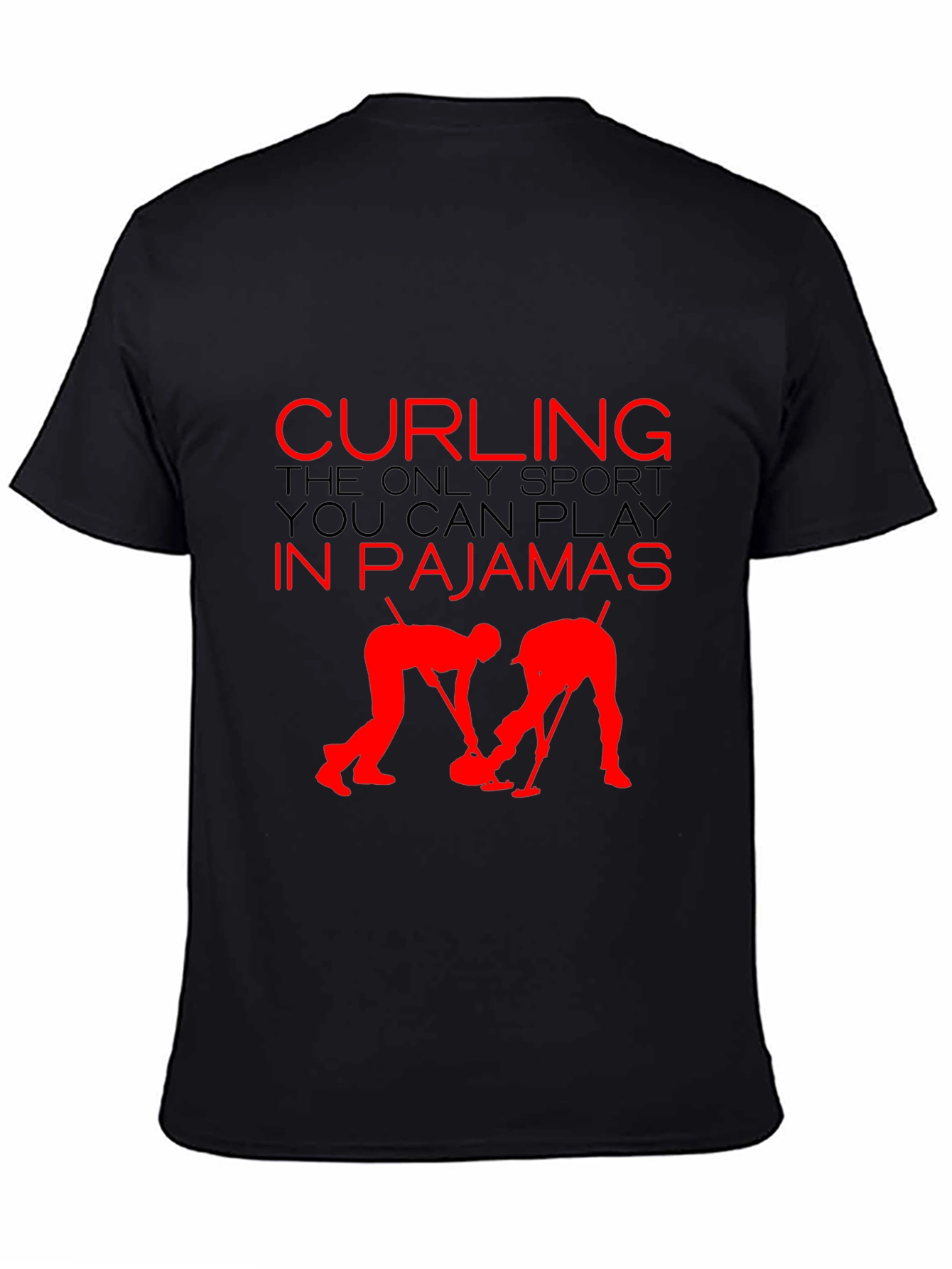 Curling Pajamas T-Shirt - Funny Sport Tee