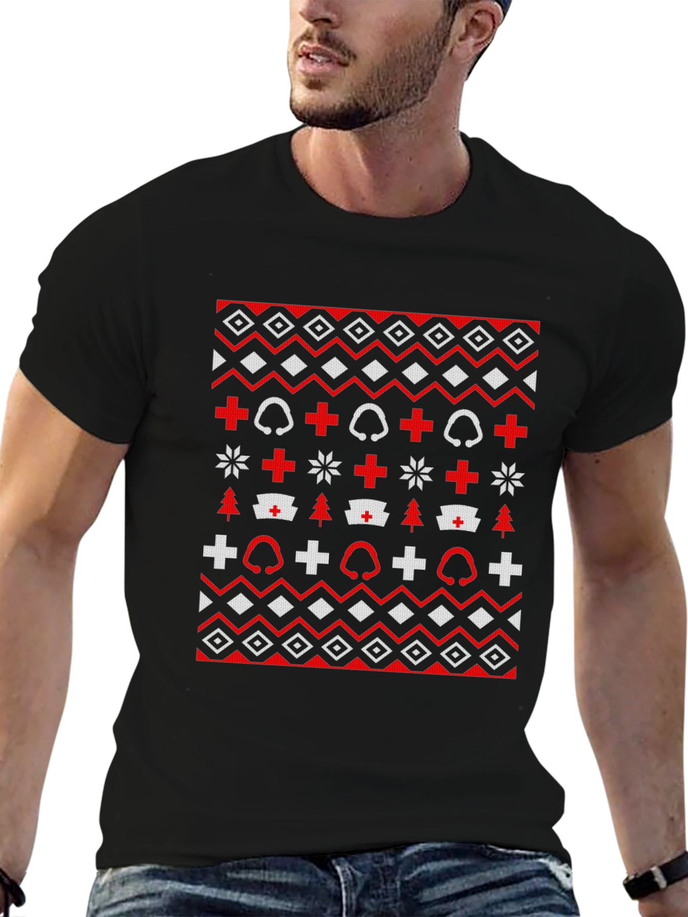 Nurse Ugly Christmas T-Shirt