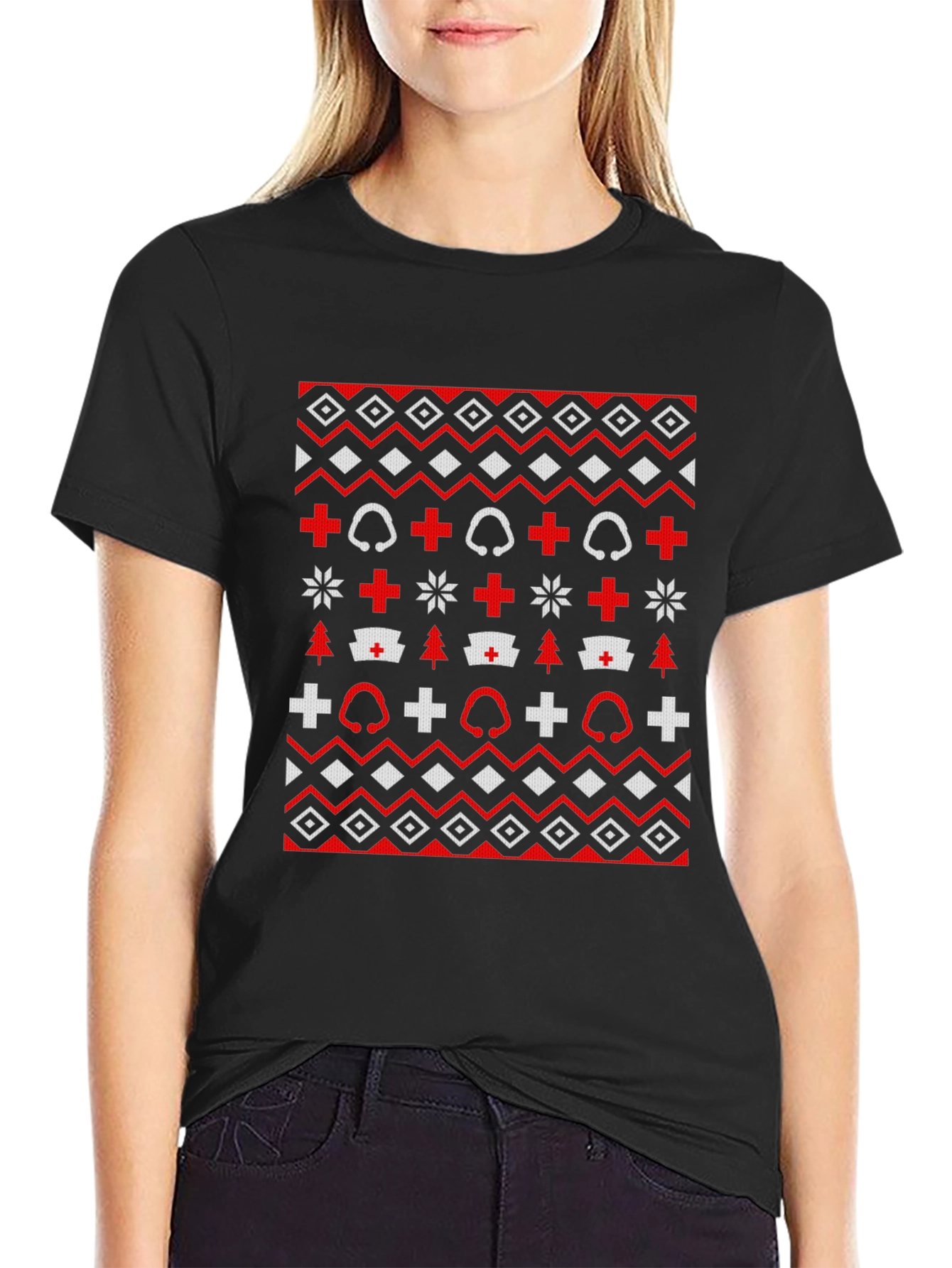 Nurse Ugly Christmas T-Shirt