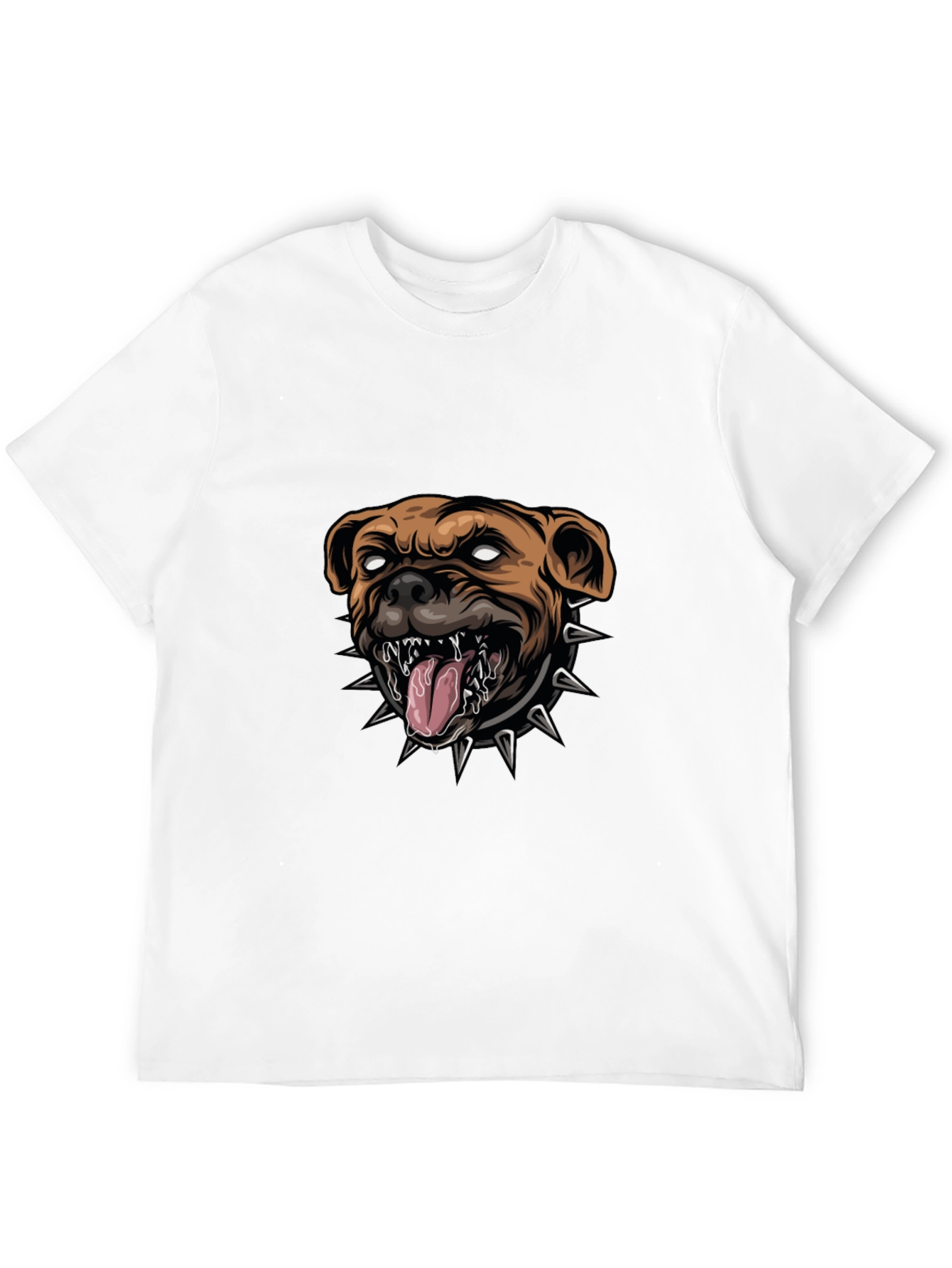Mens Black T-Shirt with Bulldog Graphic