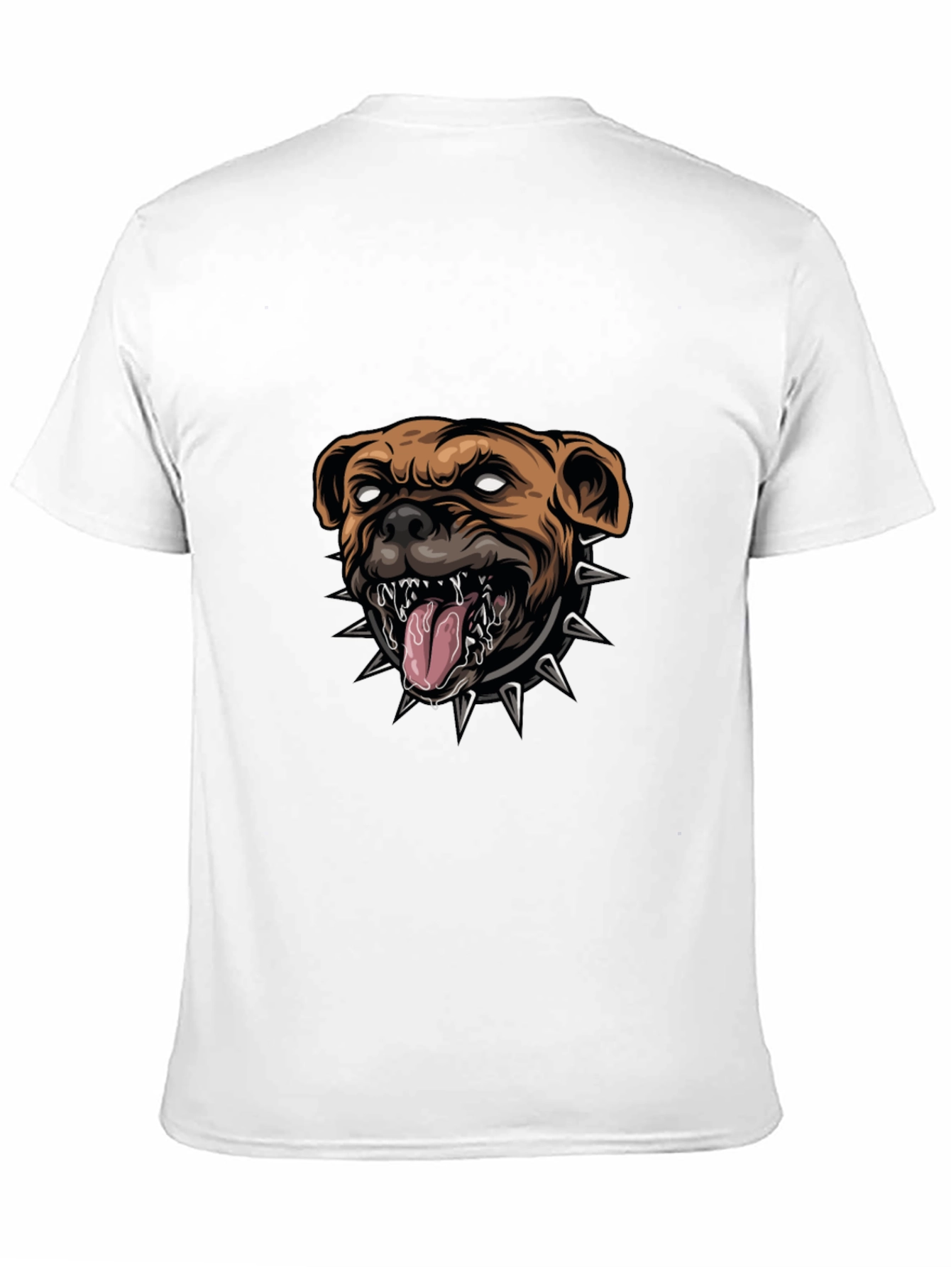 Mens Black T-Shirt with Bulldog Graphic