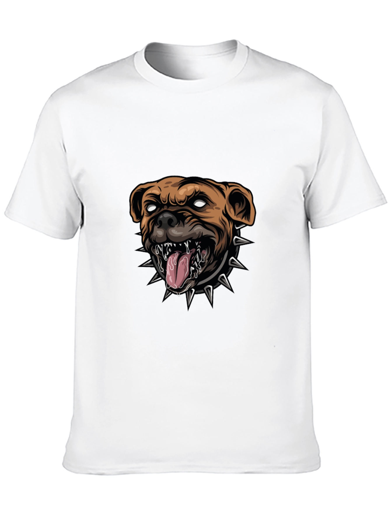 Mens Black T-Shirt with Bulldog Graphic