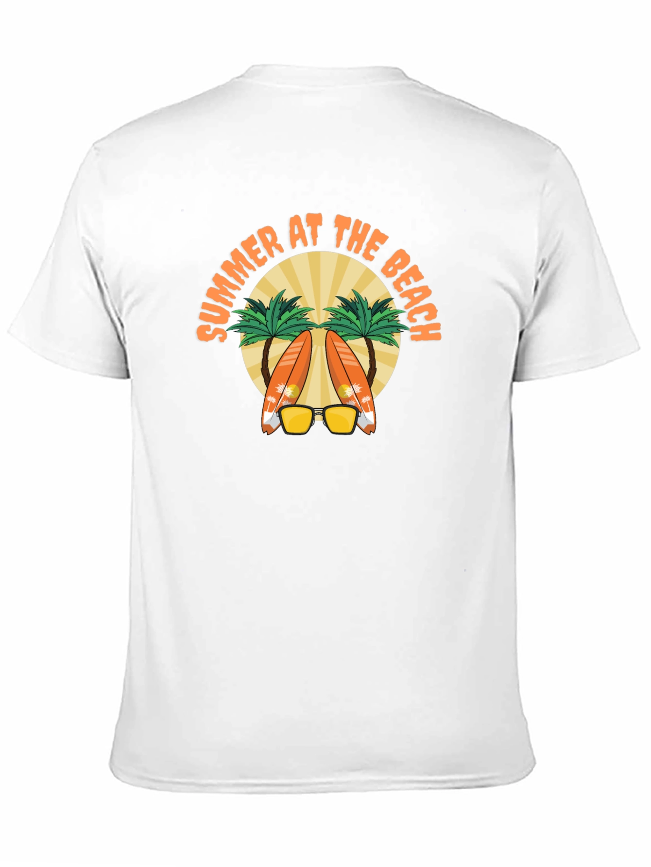 Summer at the Beach Black T-Shirt