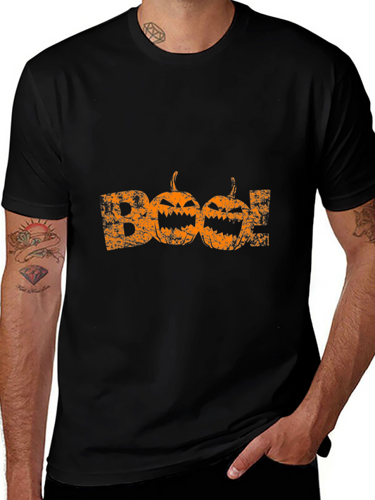 Halloween Boo Pumpkin Graphic T-Shirt
