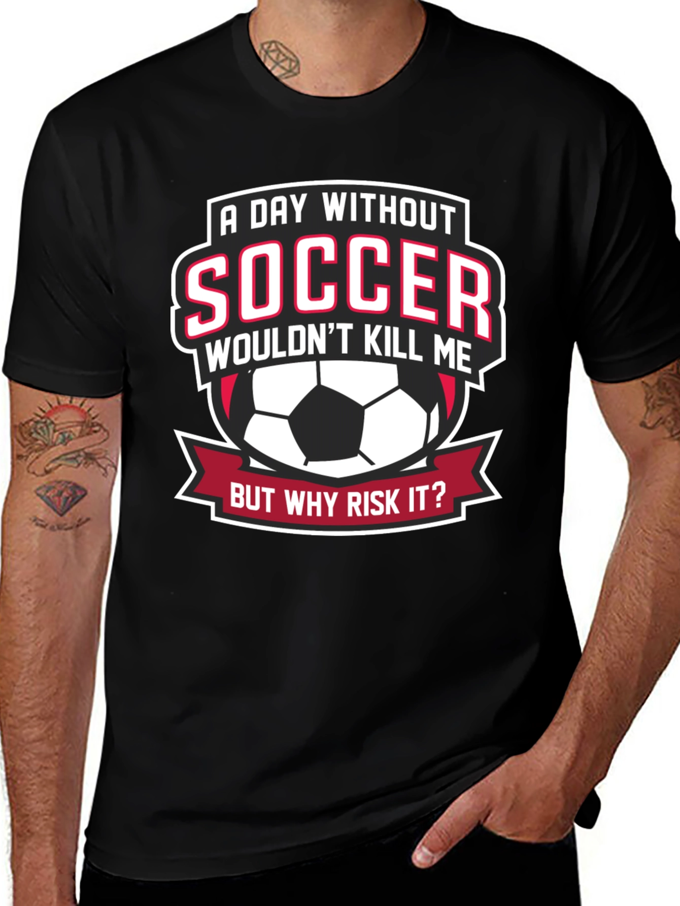 Soccer Fan Graphic Tee - But Why Risk It?