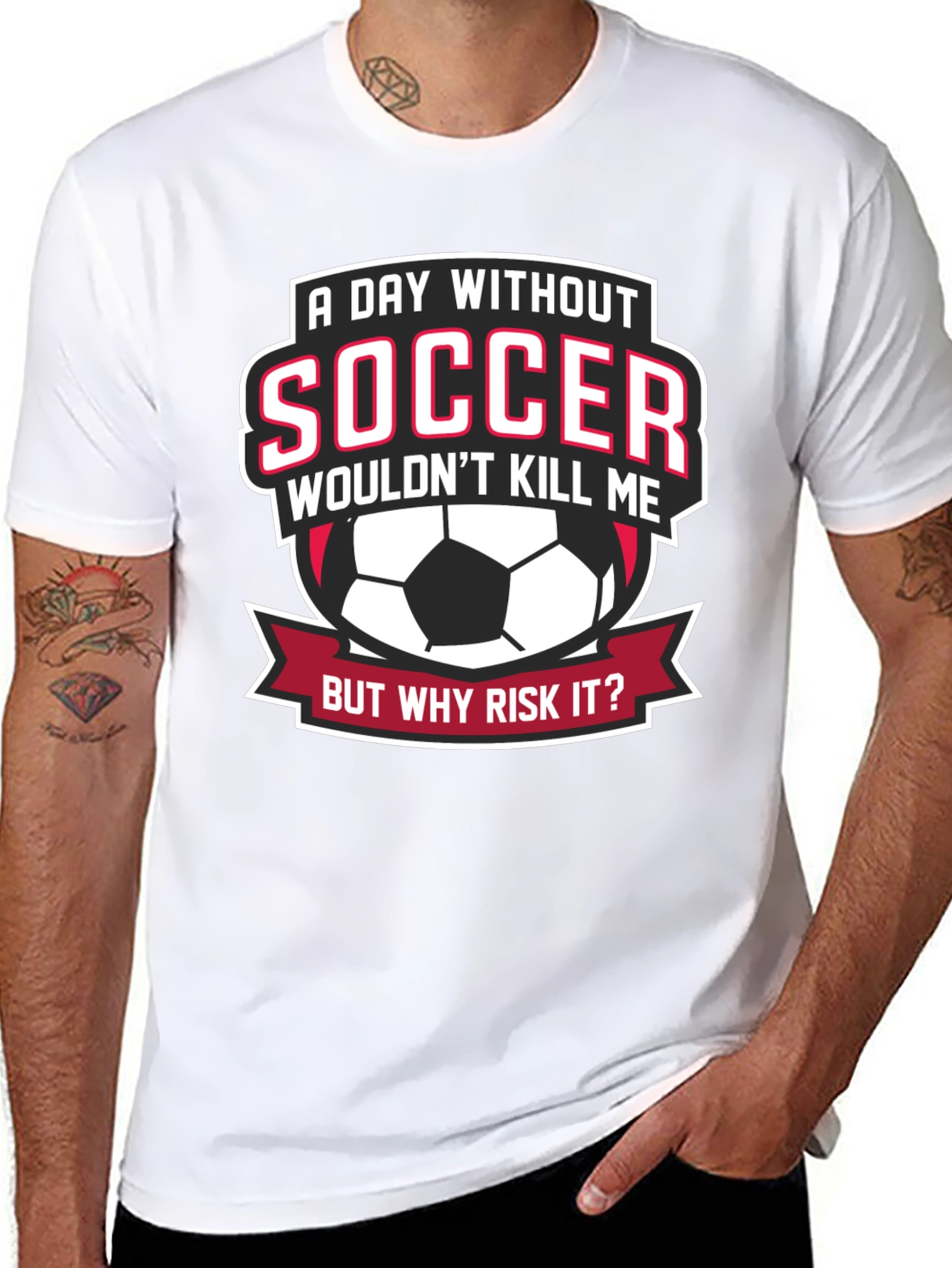 Soccer Fan Graphic Tee - But Why Risk It?
