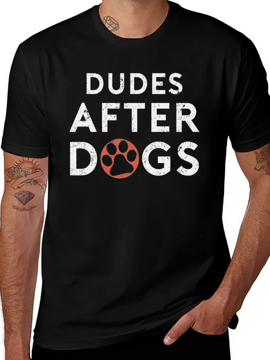 Dudes After Dogs Graphic T-Shirt