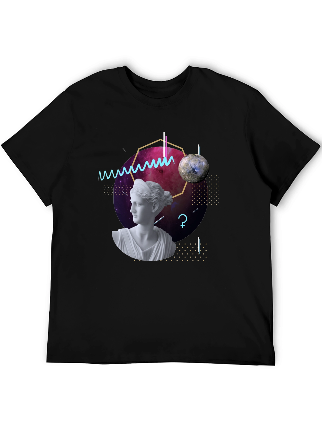 Geometric Goddess T-Shirt - Modern Artistic Tee