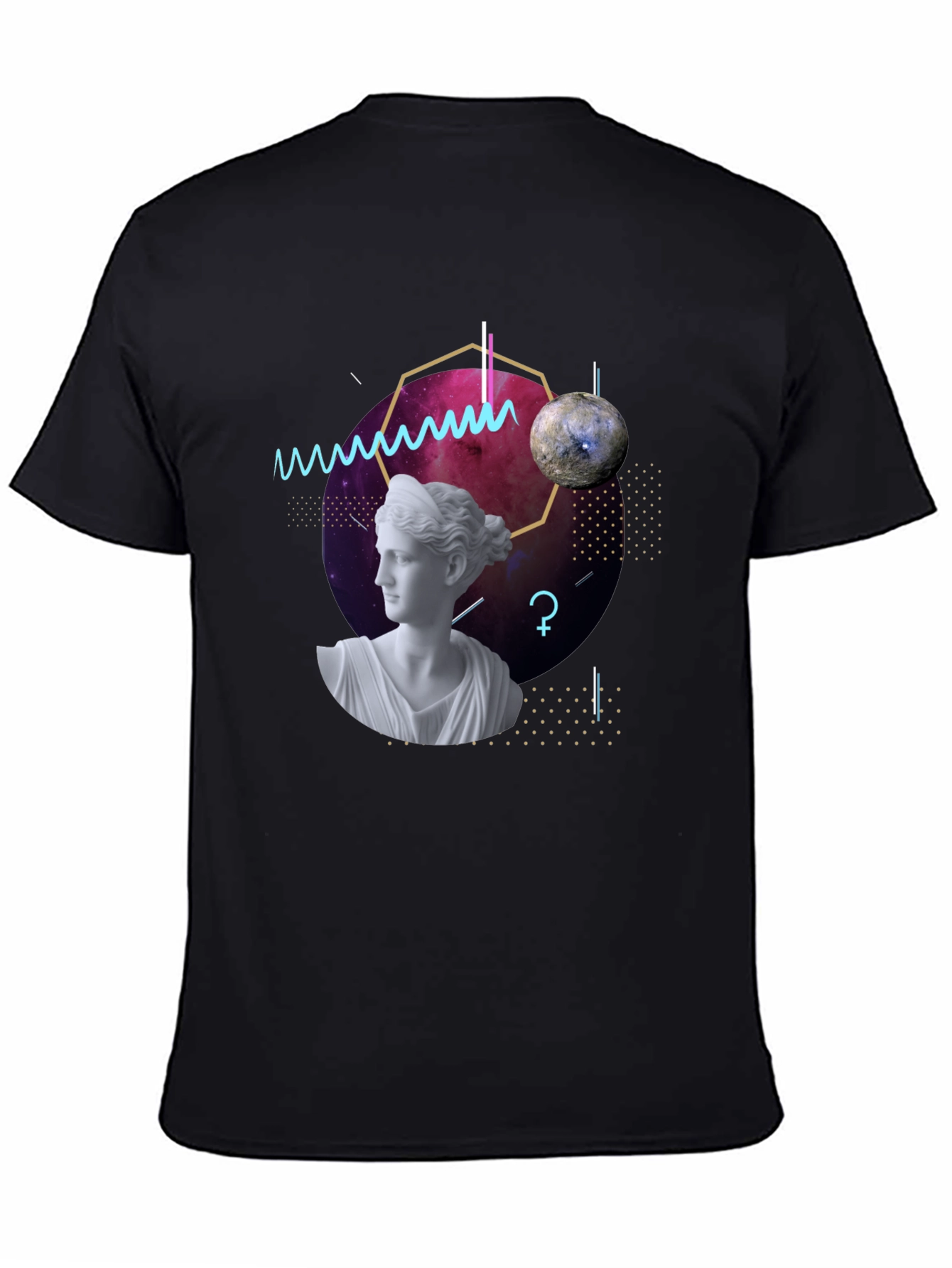 Geometric Goddess T-Shirt - Modern Artistic Tee