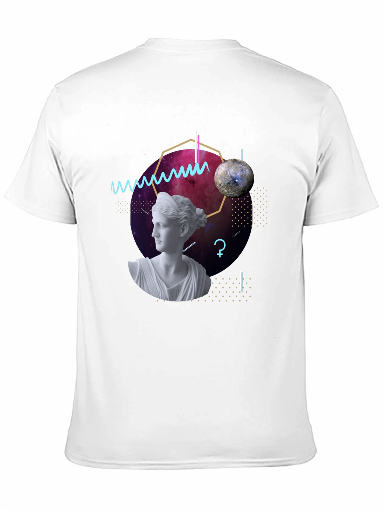 Geometric Goddess T-Shirt - Modern Artistic Tee