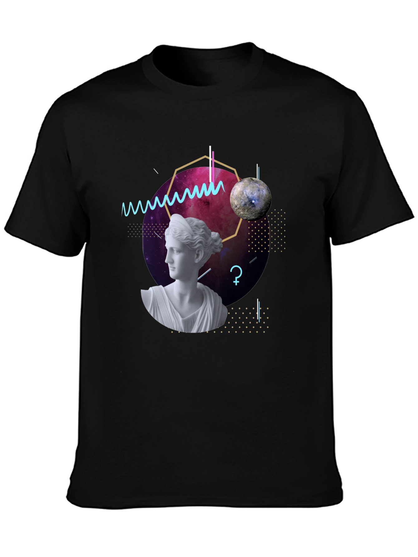 Geometric Goddess T-Shirt - Modern Artistic Tee