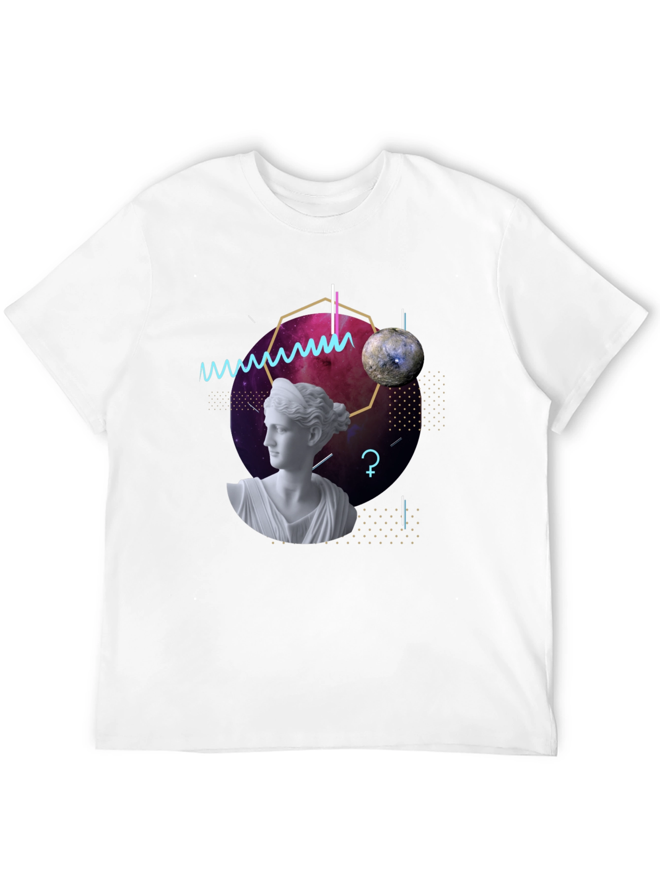 Geometric Goddess T-Shirt - Modern Artistic Tee