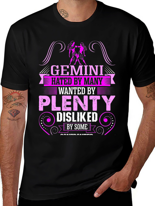 Gemini Zodiac Graphic T-Shirt - Hated By Many Wanted By Plenty!