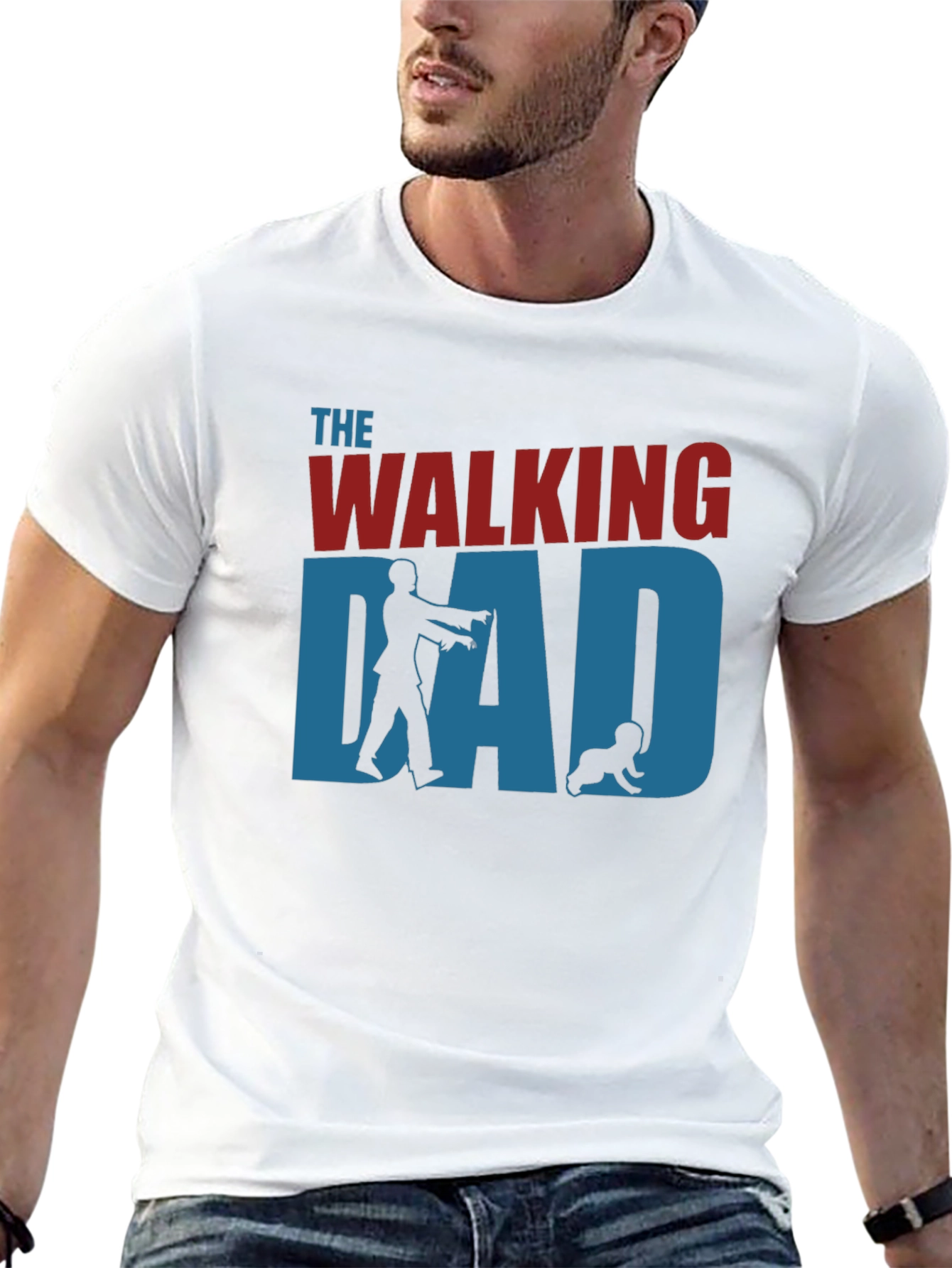 The Walking Dad T-Shirt - Zombie Father Graphic Tee