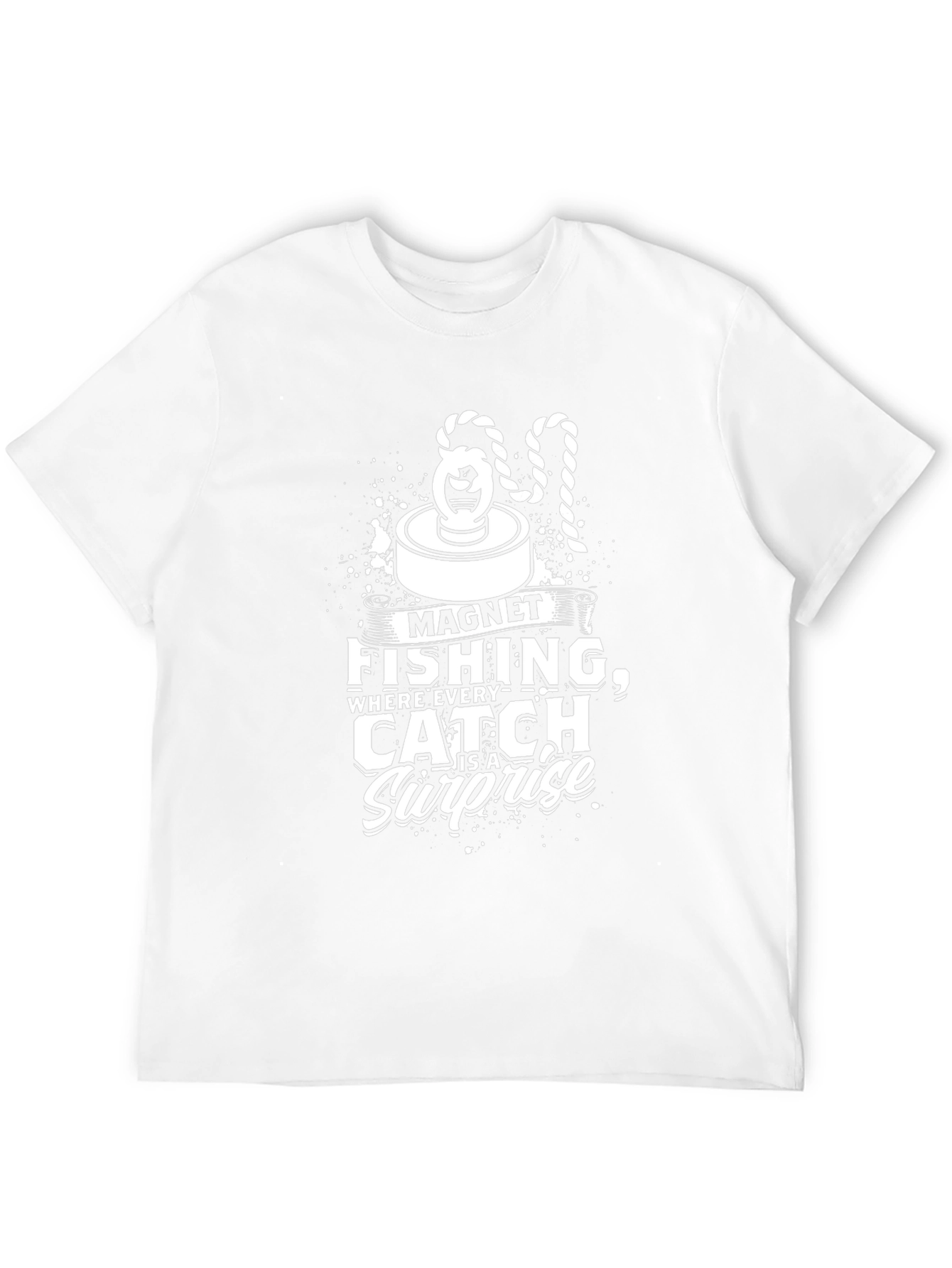 Magnet Fishing Surprise Black T-Shirt
