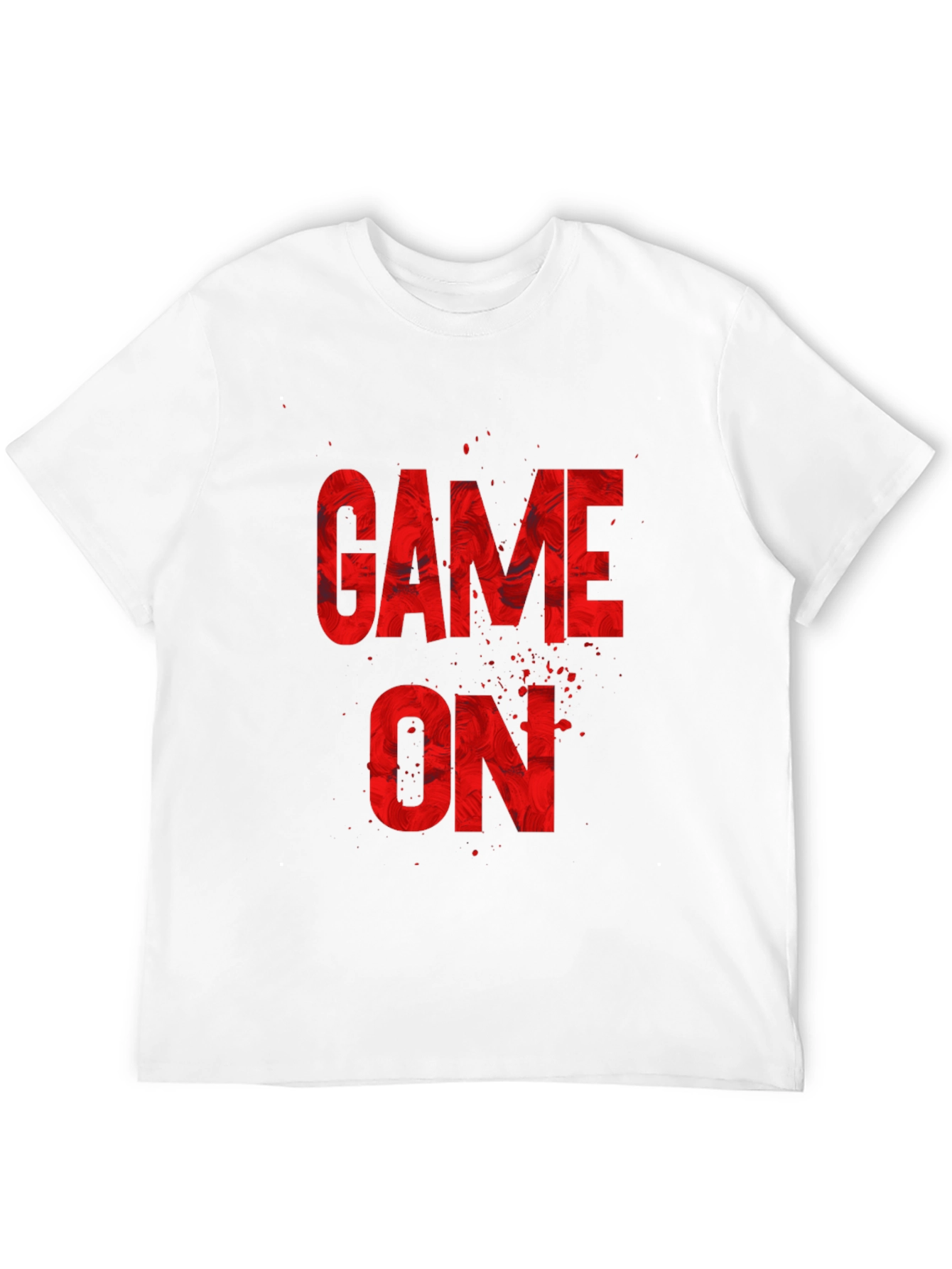Game On Graphic Print T-Shirt - Black