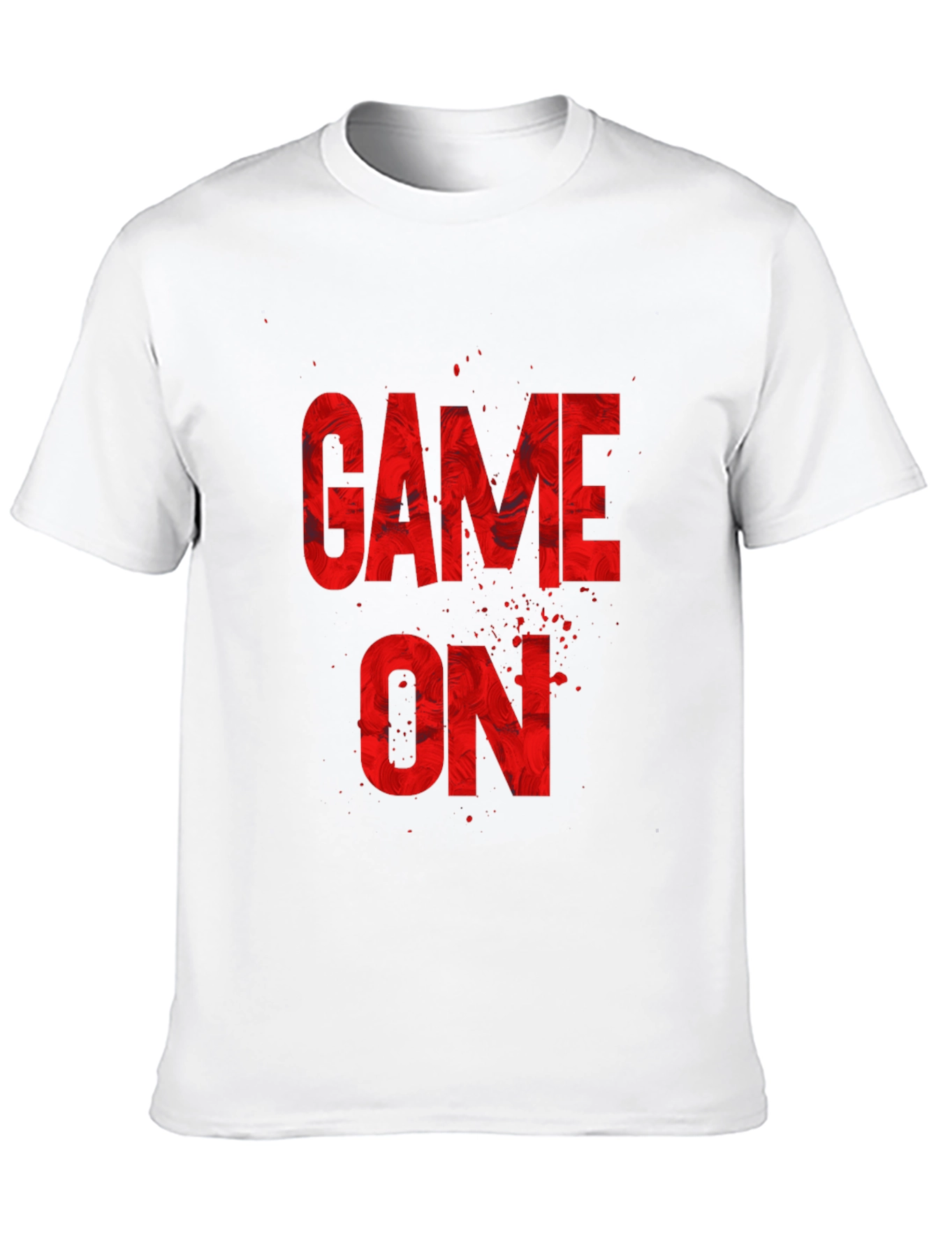 Game On Graphic Print T-Shirt - Black