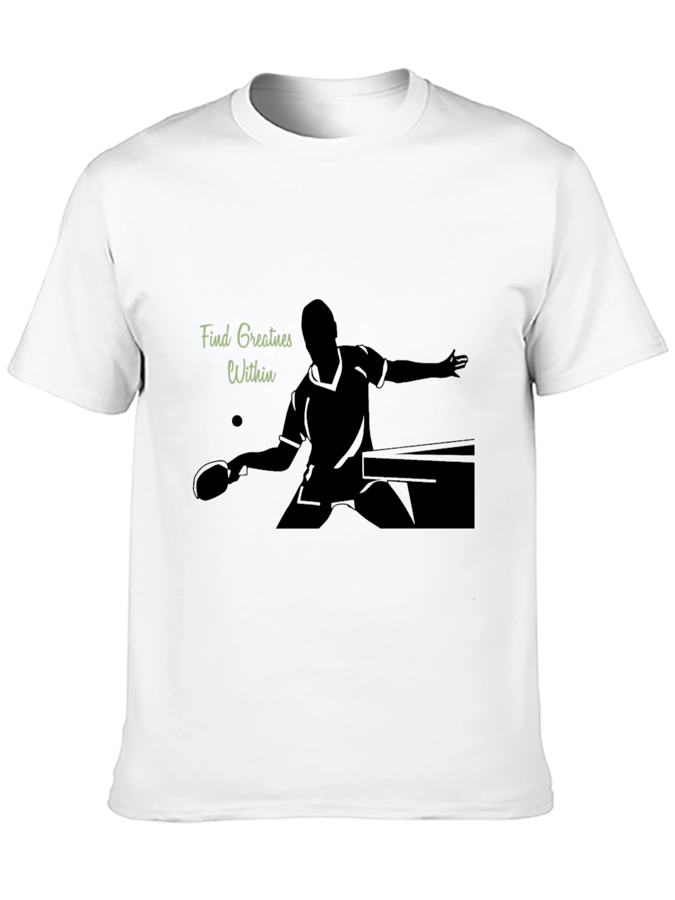 Ping Pong Player Graphic Tee - Find Greatness Within