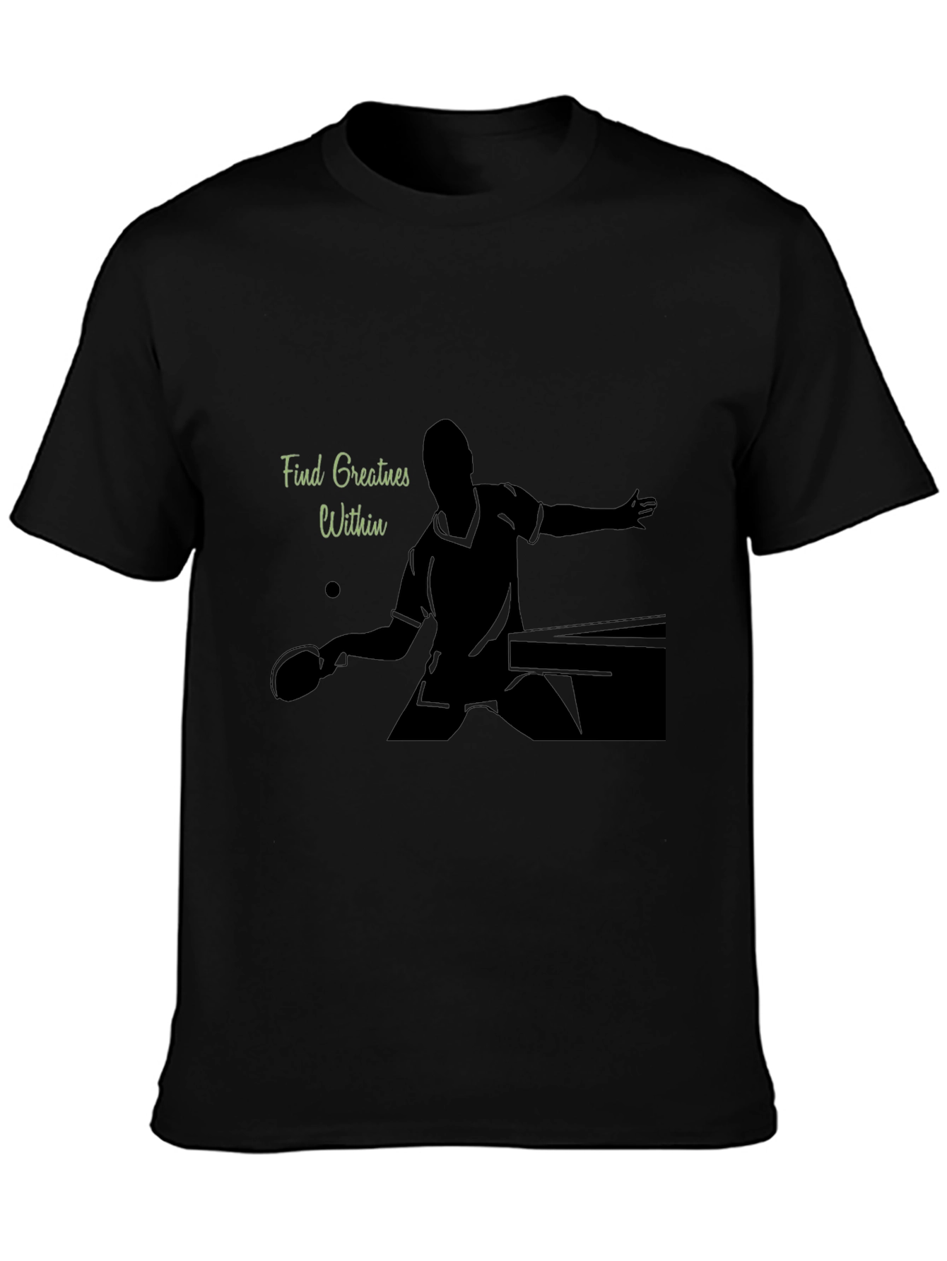 Ping Pong Player Graphic Tee - Find Greatness Within