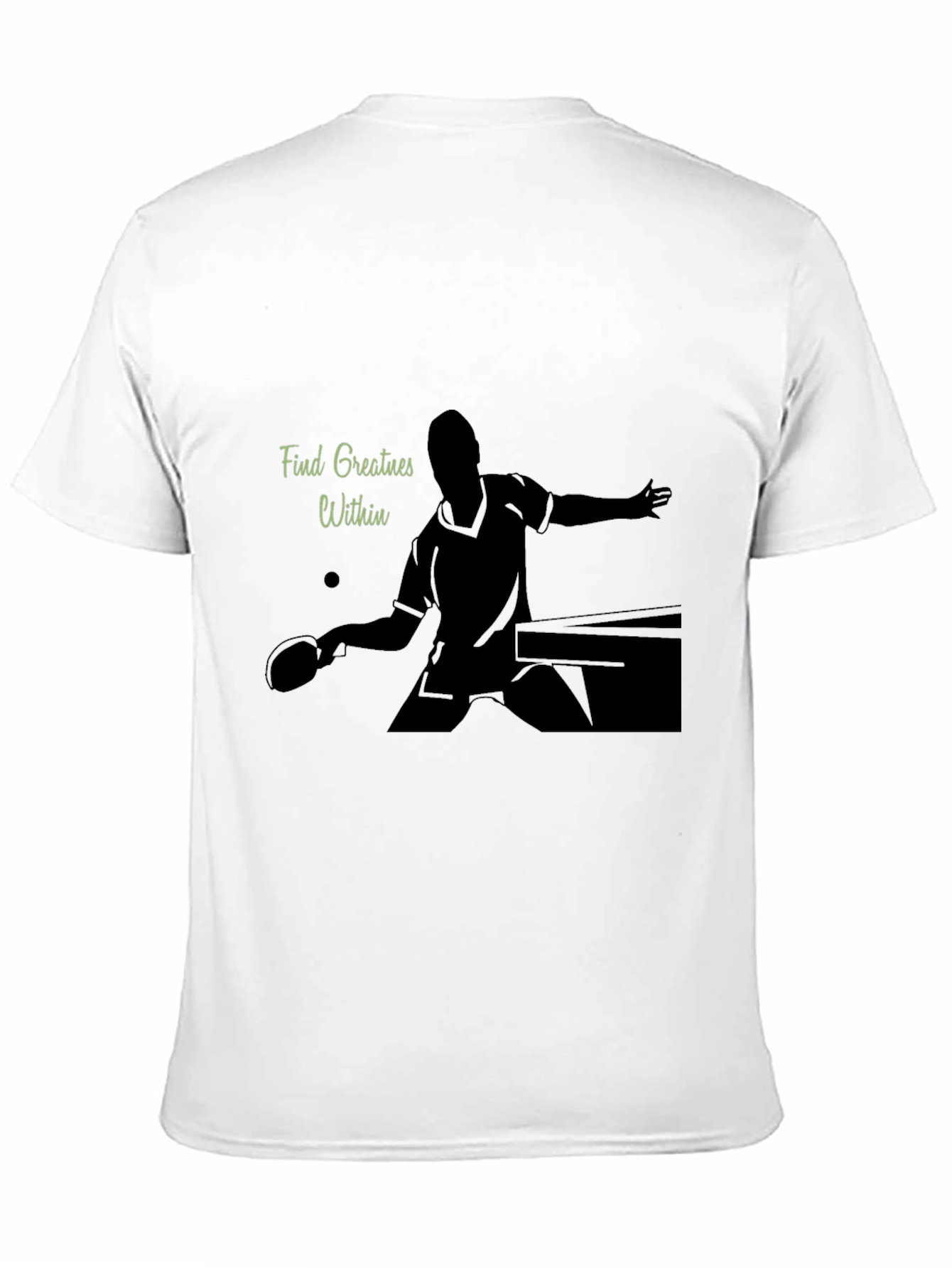 Ping Pong Player Graphic Tee - Find Greatness Within