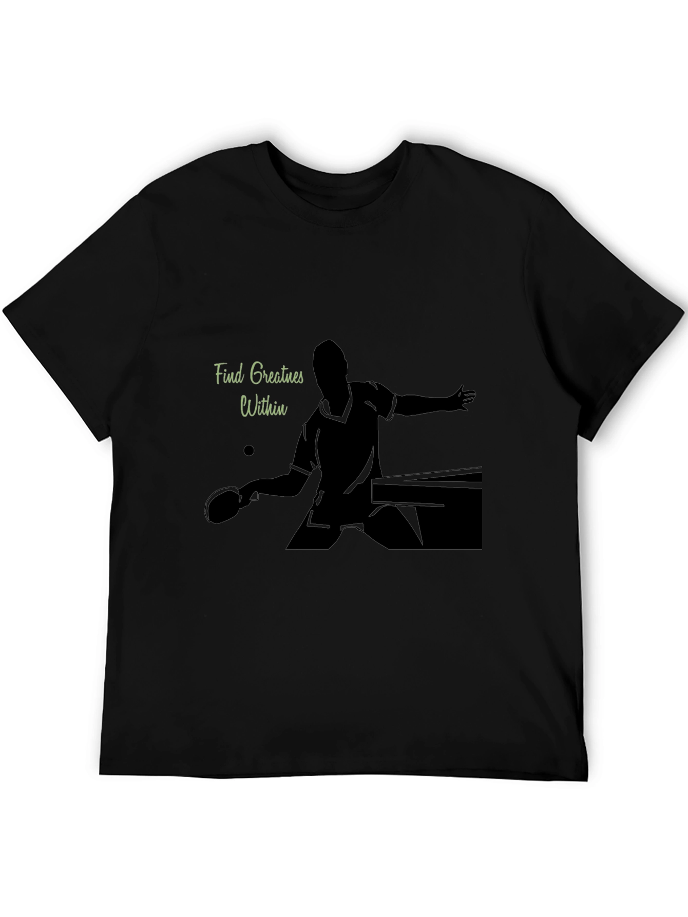 Ping Pong Player Graphic Tee - Find Greatness Within