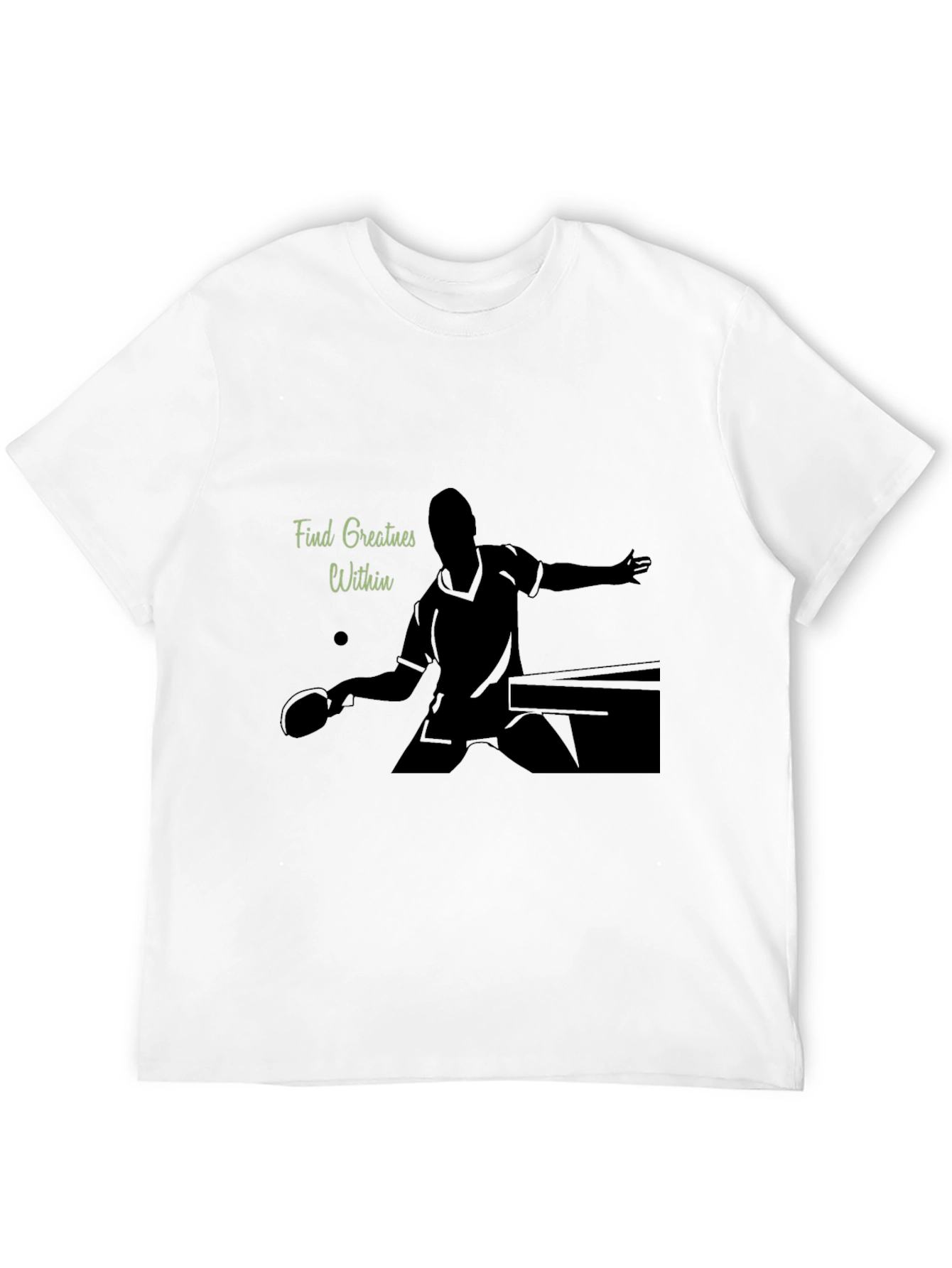 Ping Pong Player Graphic Tee - Find Greatness Within
