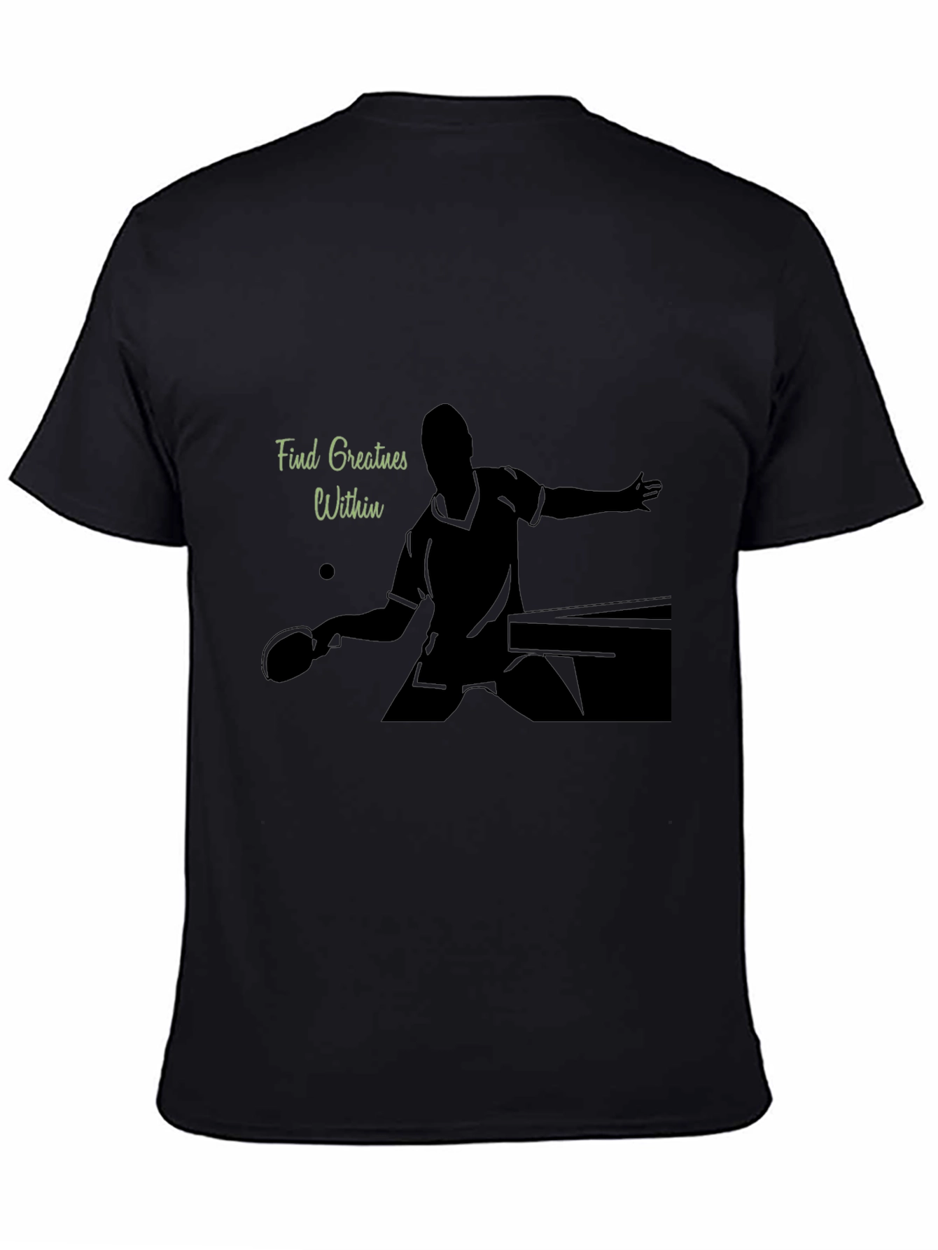 Ping Pong Player Graphic Tee - Find Greatness Within