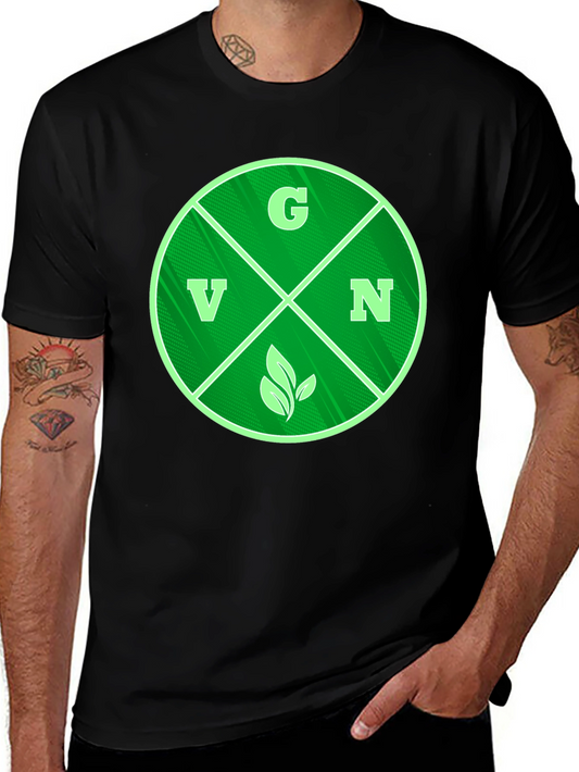 Vegan T-Shirt - Green Circle Graphic Tee