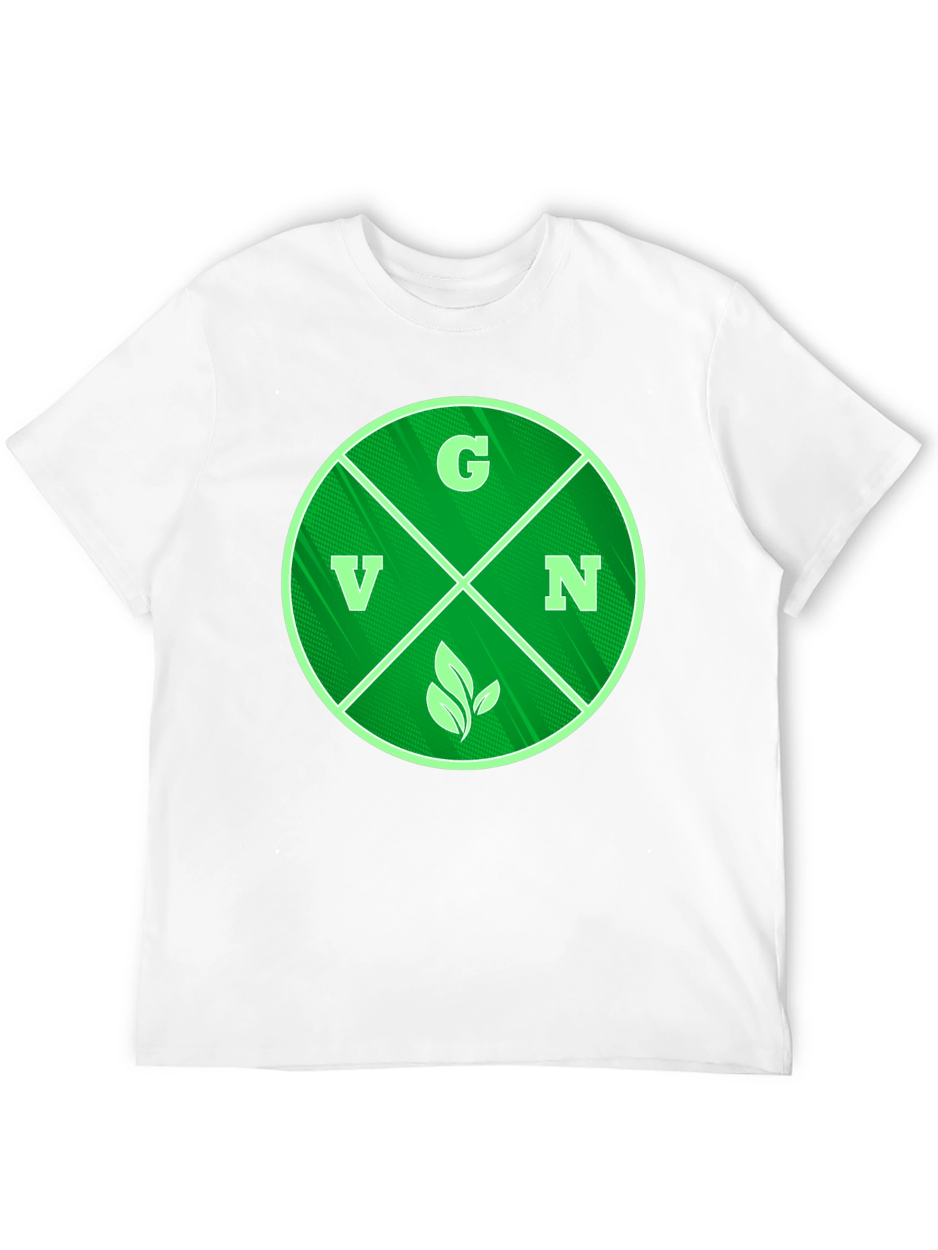 Vegan T-Shirt - Green Circle Graphic Tee